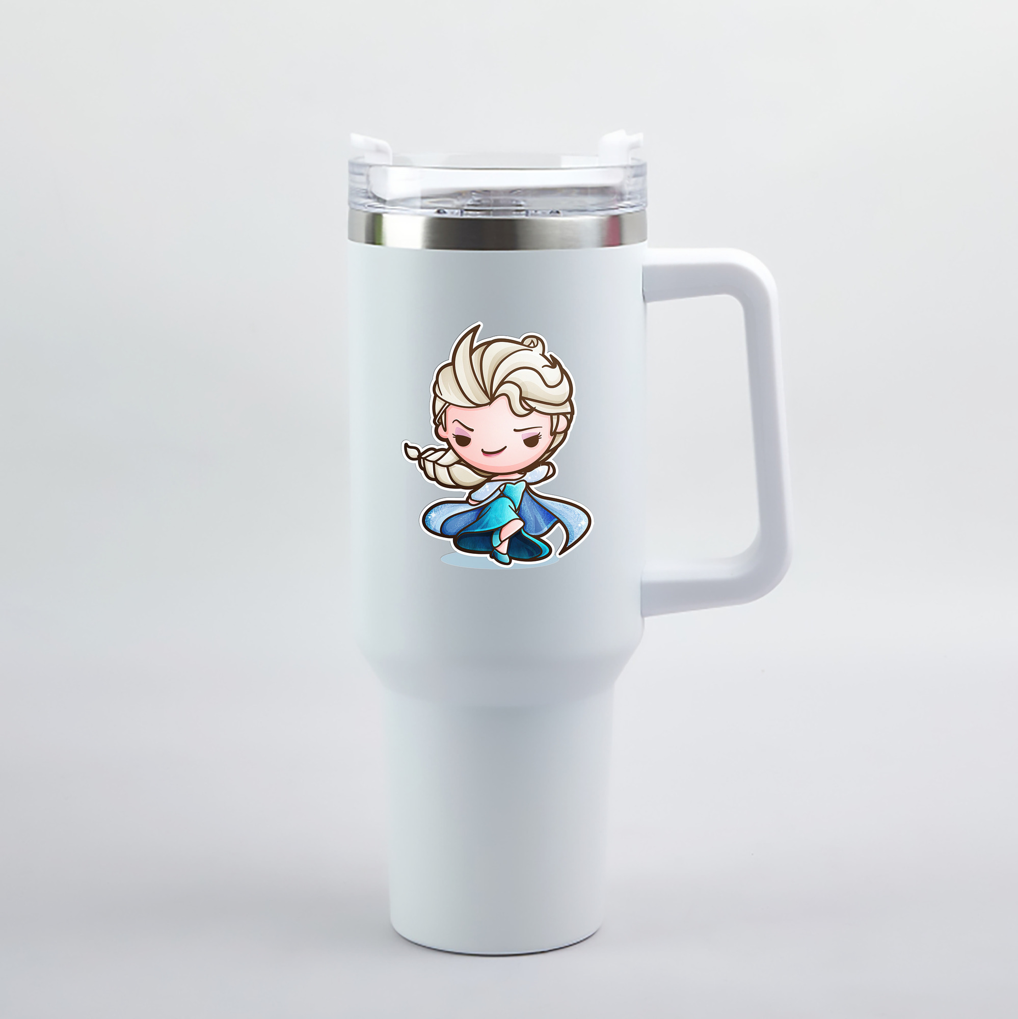 （画像用） アナと雪の女王 アンナ エルサ Frozen Anna Elsa 1200mL車用タンブラー（カラープリント）