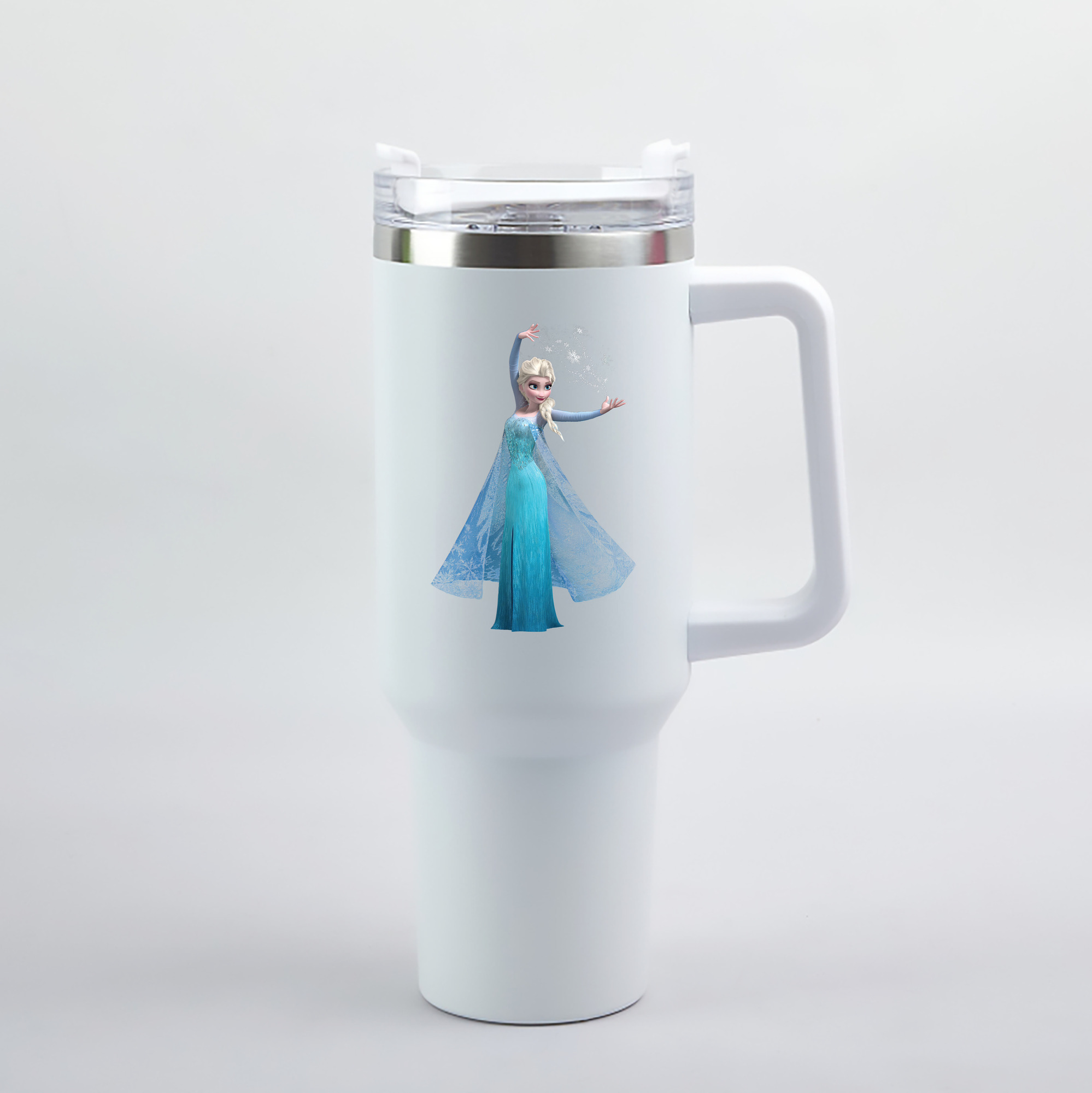 （画像用） アナと雪の女王 アンナ エルサ Frozen Anna Elsa 1200mL車用タンブラー（カラープリント）