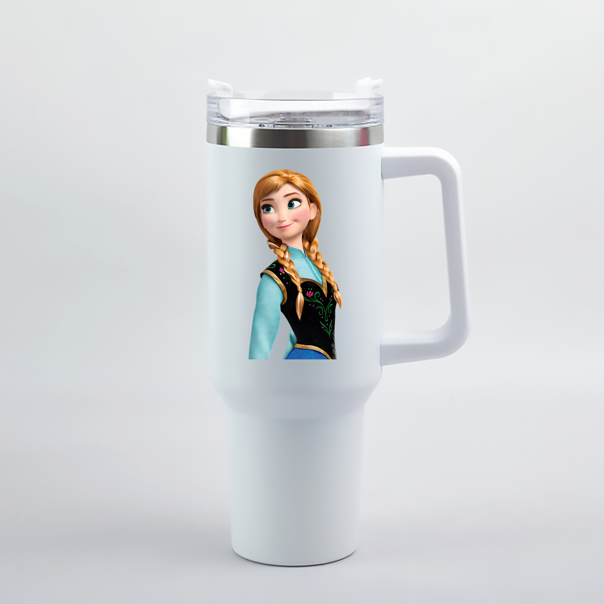 （画像用） アナと雪の女王 アンナ エルサ Frozen Anna Elsa 1200mL車用タンブラー（カラープリント）