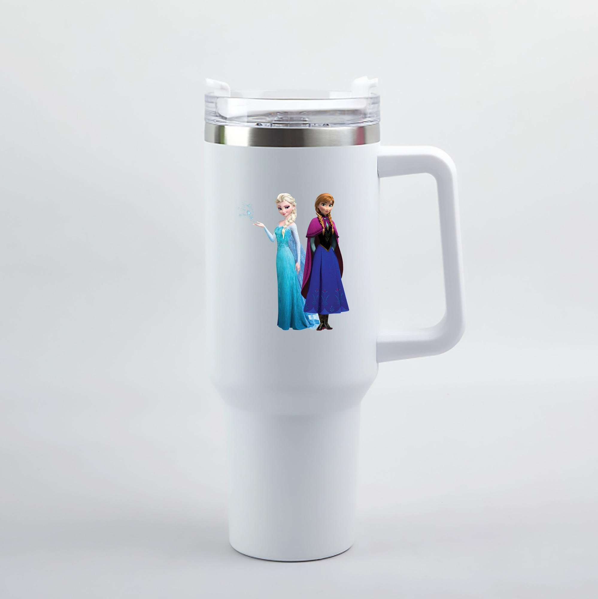 （画像用） アナと雪の女王 アンナ エルサ Frozen Anna Elsa 1200mL車用タンブラー（カラープリント）