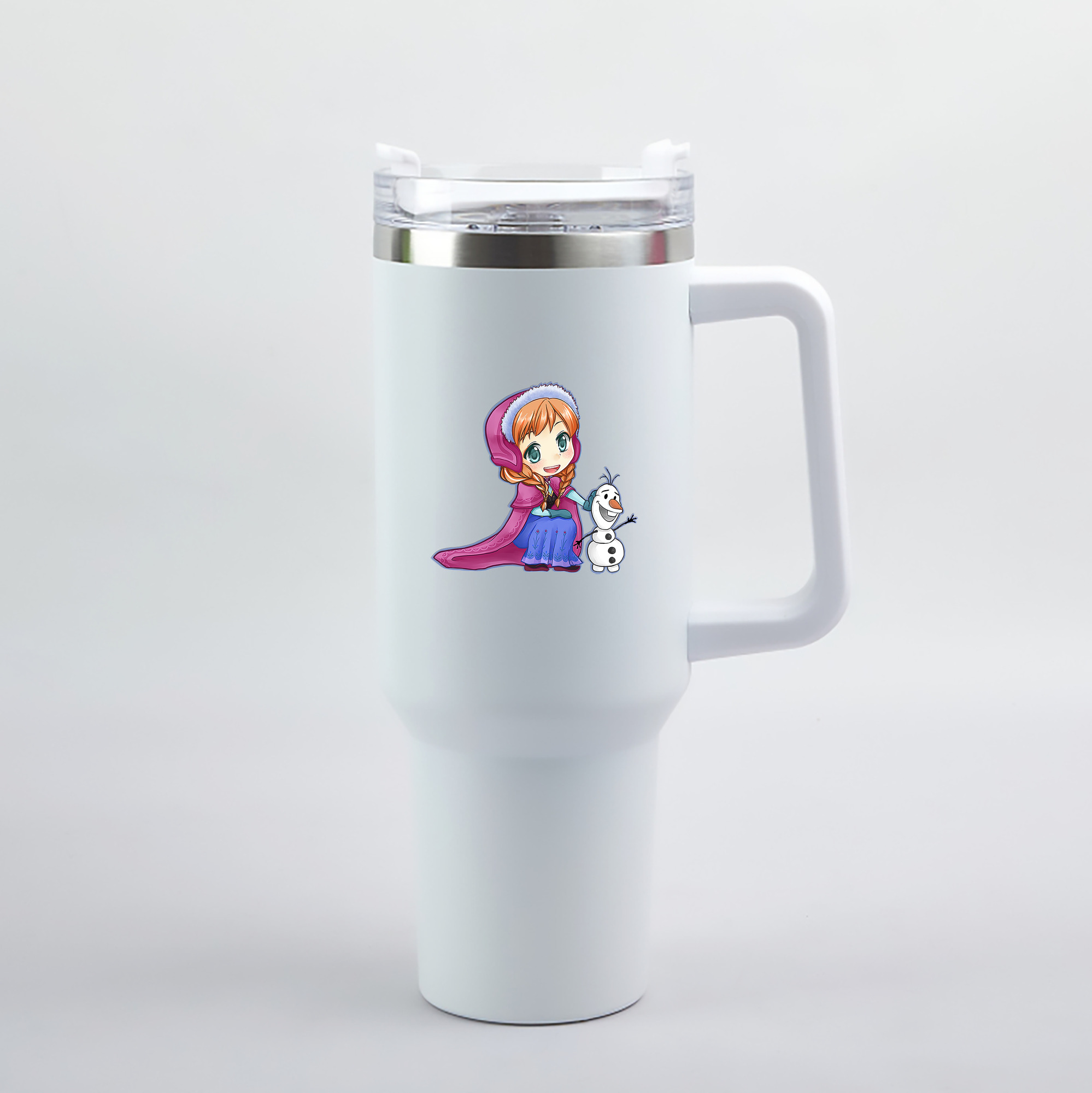 （画像用） アナと雪の女王 アンナ エルサ Frozen Anna Elsa 1200mL車用タンブラー（カラープリント）