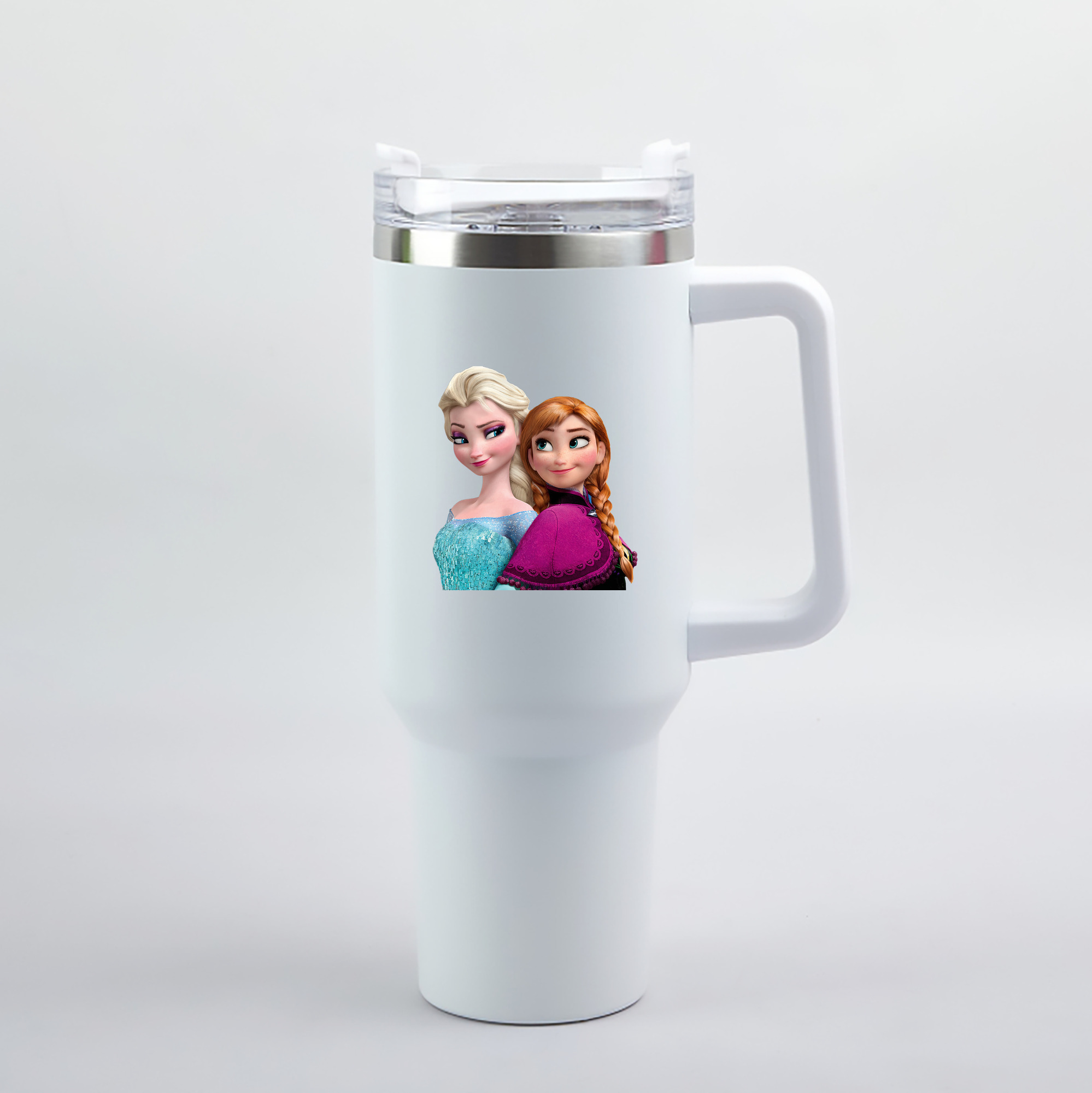 （画像用） アナと雪の女王 アンナ エルサ Frozen Anna Elsa 1200mL車用タンブラー（カラープリント）