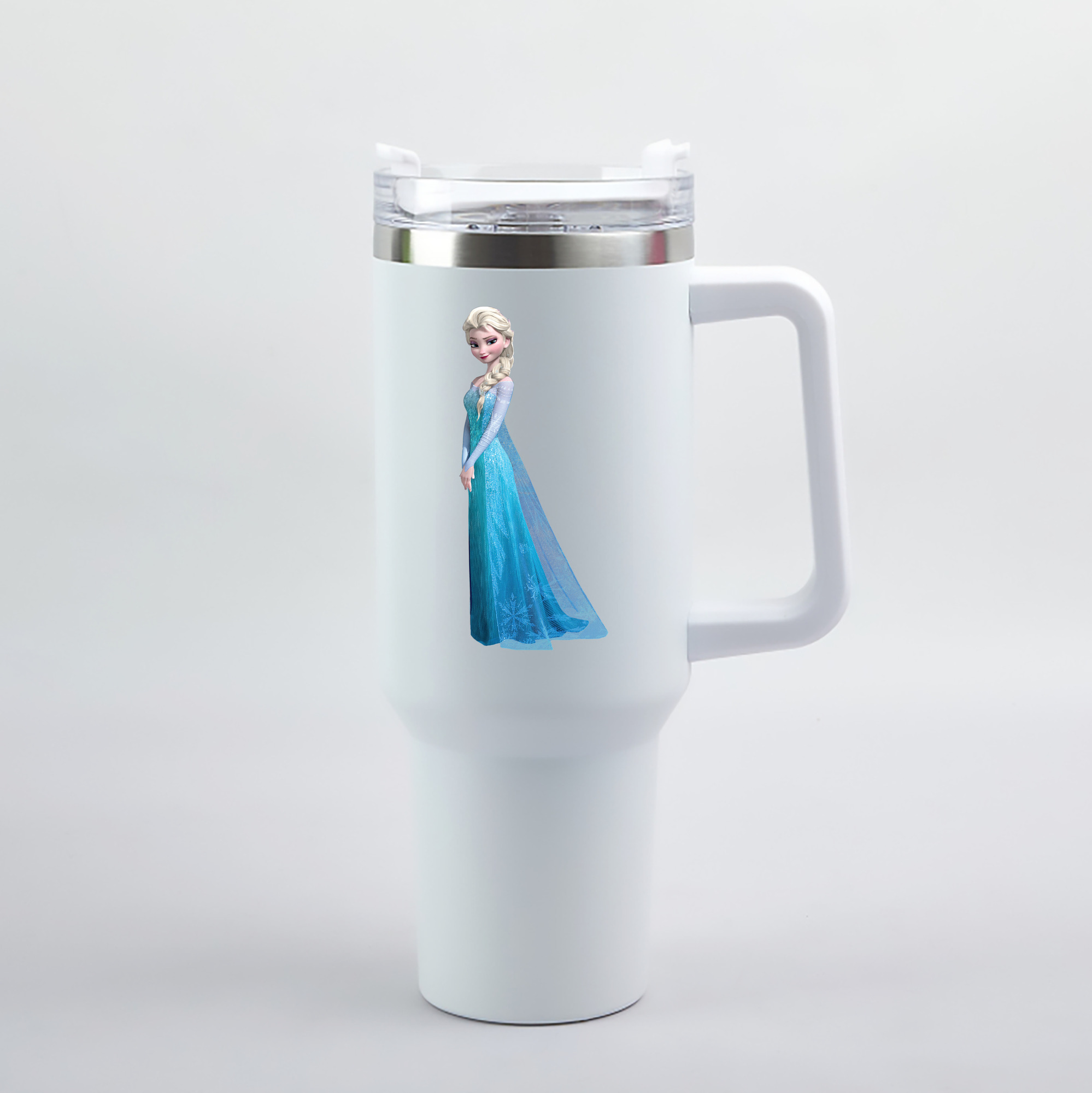 （画像用） アナと雪の女王 アンナ エルサ Frozen Anna Elsa 1200mL車用タンブラー（カラープリント）