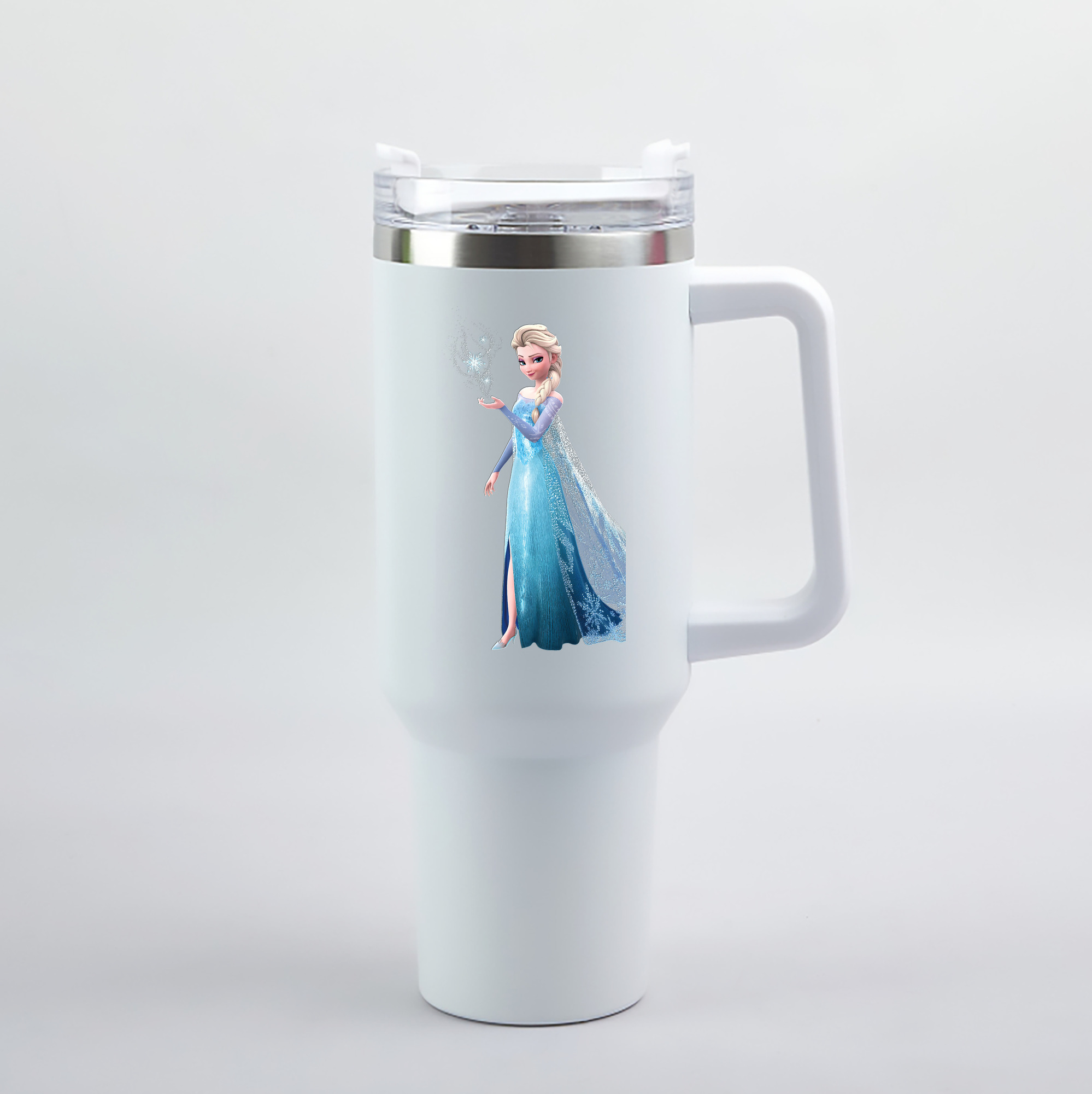 （画像用） アナと雪の女王 アンナ エルサ Frozen Anna Elsa 1200mL車用タンブラー（カラープリント）