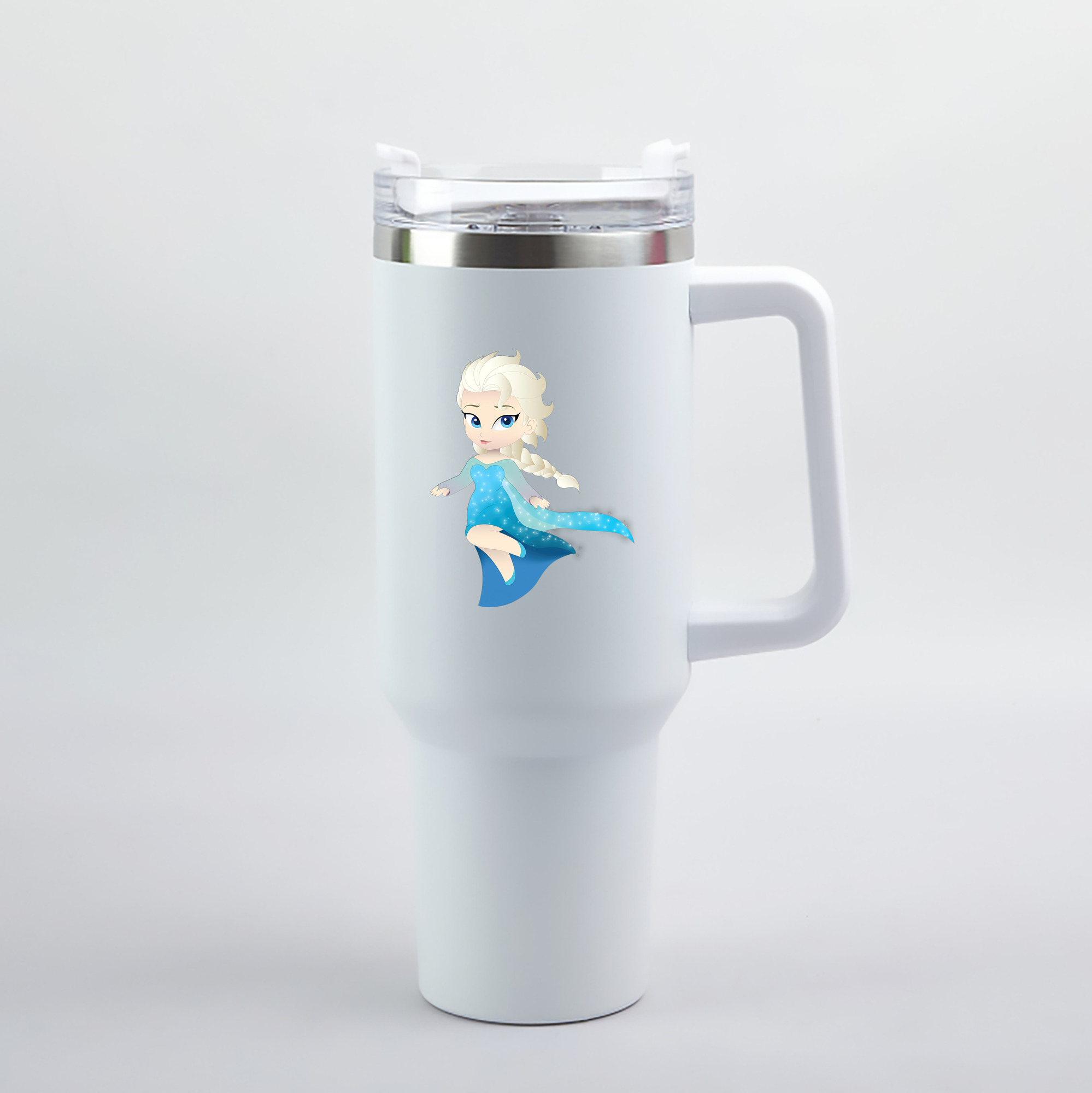 （画像用） アナと雪の女王 アンナ エルサ Frozen Anna Elsa 1200mL車用タンブラー（カラープリント）