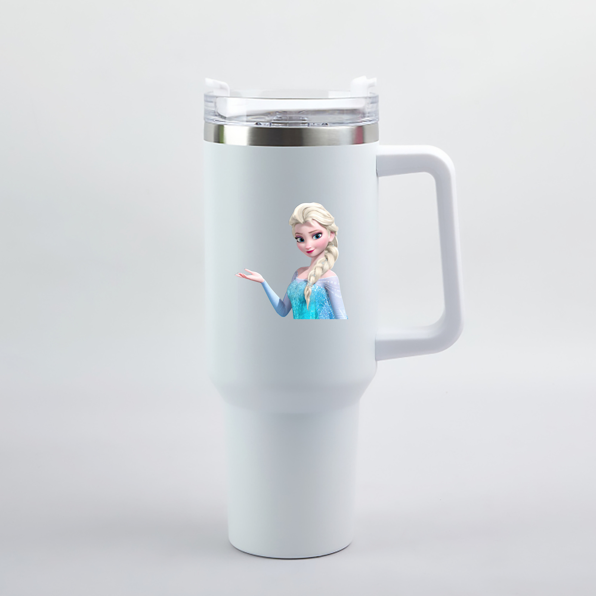 （画像用） アナと雪の女王 アンナ エルサ Frozen Anna Elsa 1200mL車用タンブラー（カラープリント）