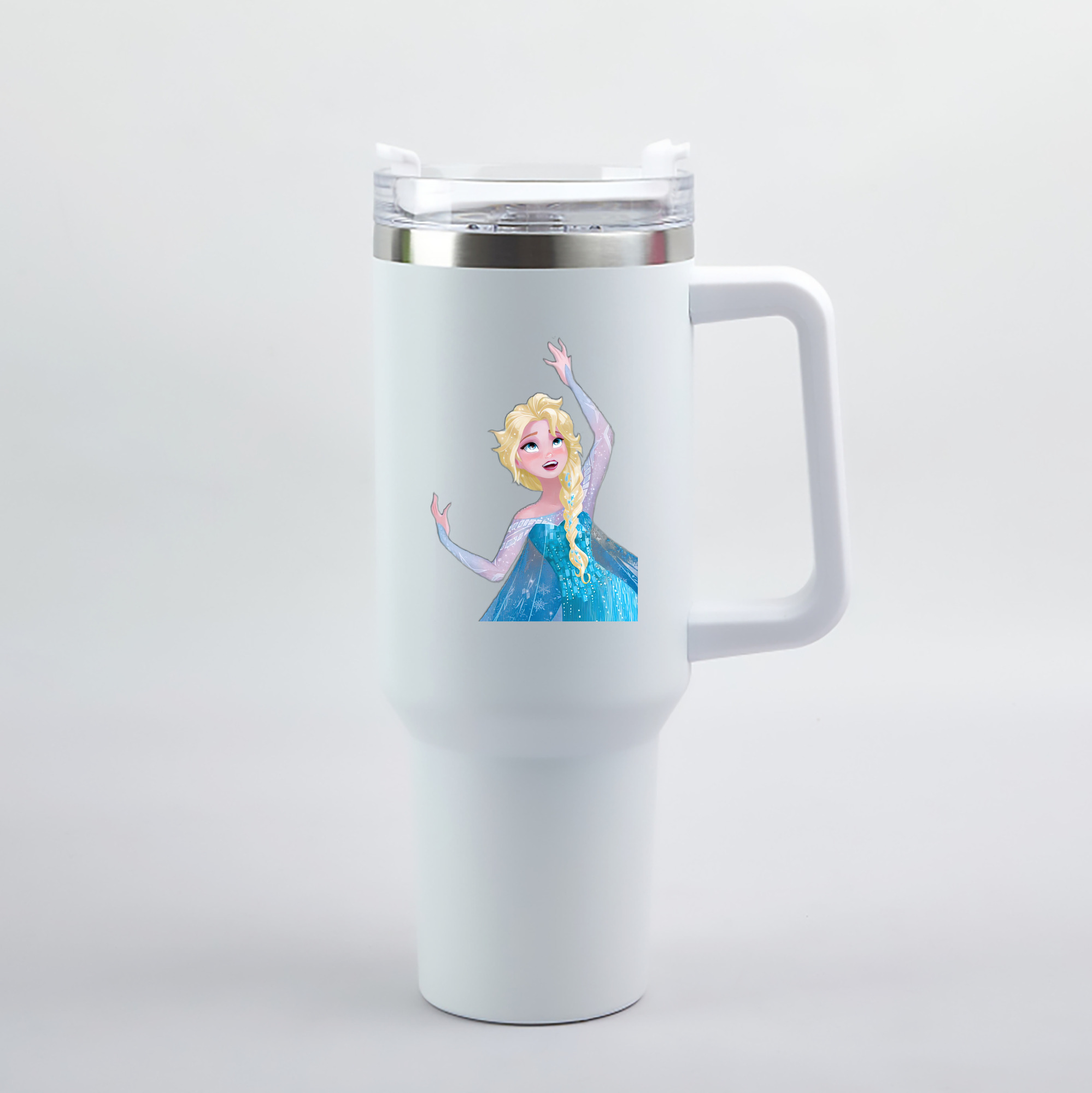 （画像用） アナと雪の女王 アンナ エルサ Frozen Anna Elsa 1200mL車用タンブラー（カラープリント）