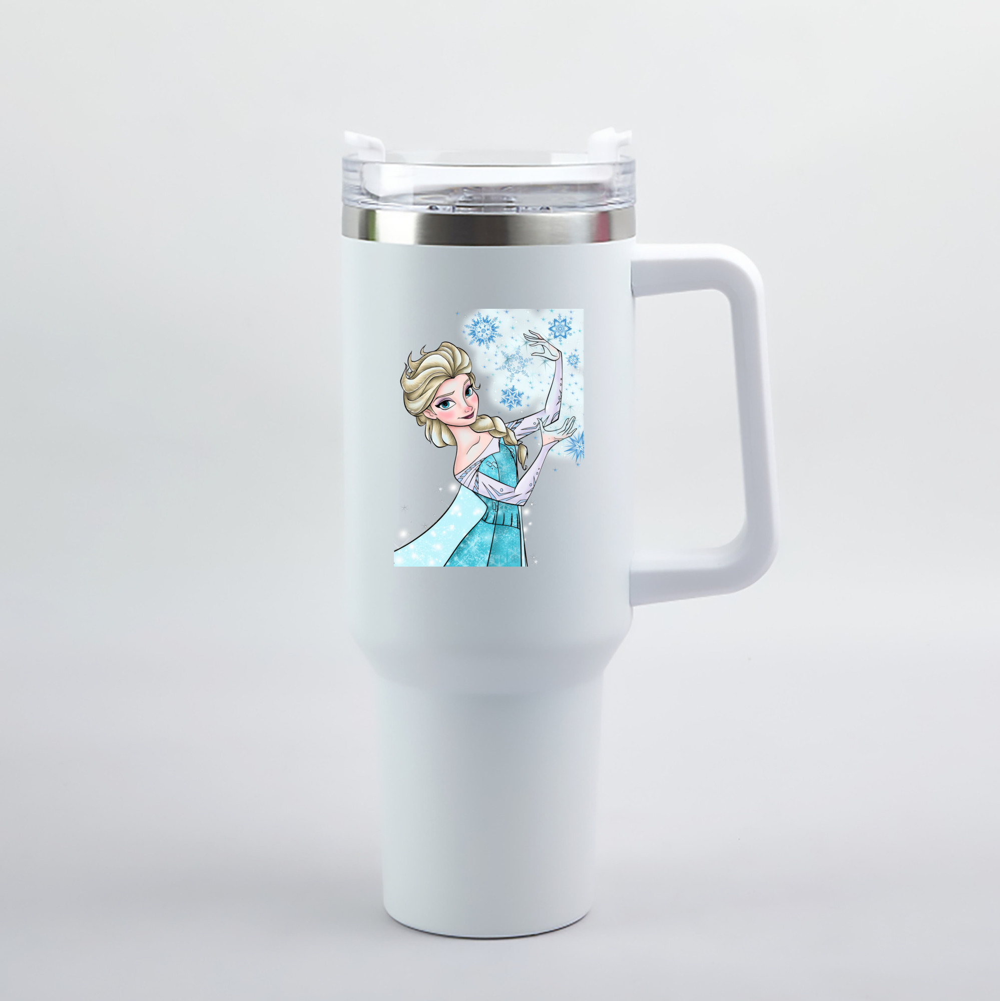 （画像用） アナと雪の女王 アンナ エルサ Frozen Anna Elsa 1200mL車用タンブラー（カラープリント）