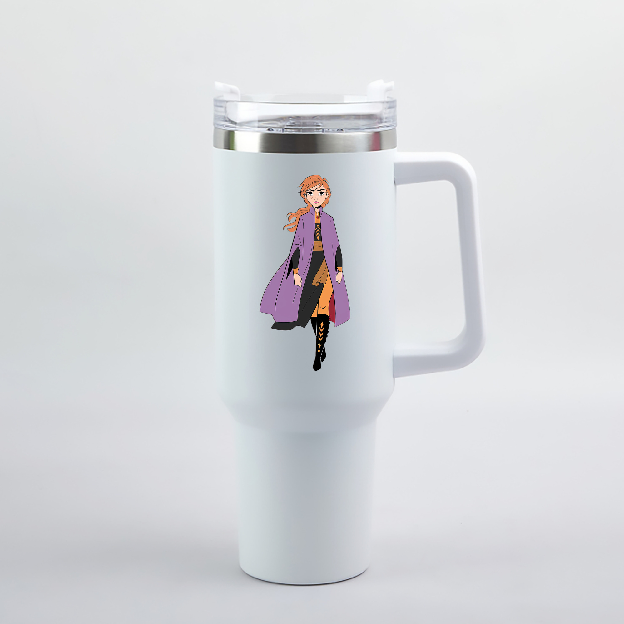 （画像用） アナと雪の女王 アンナ エルサ Frozen Anna Elsa 1200mL車用タンブラー（カラープリント）