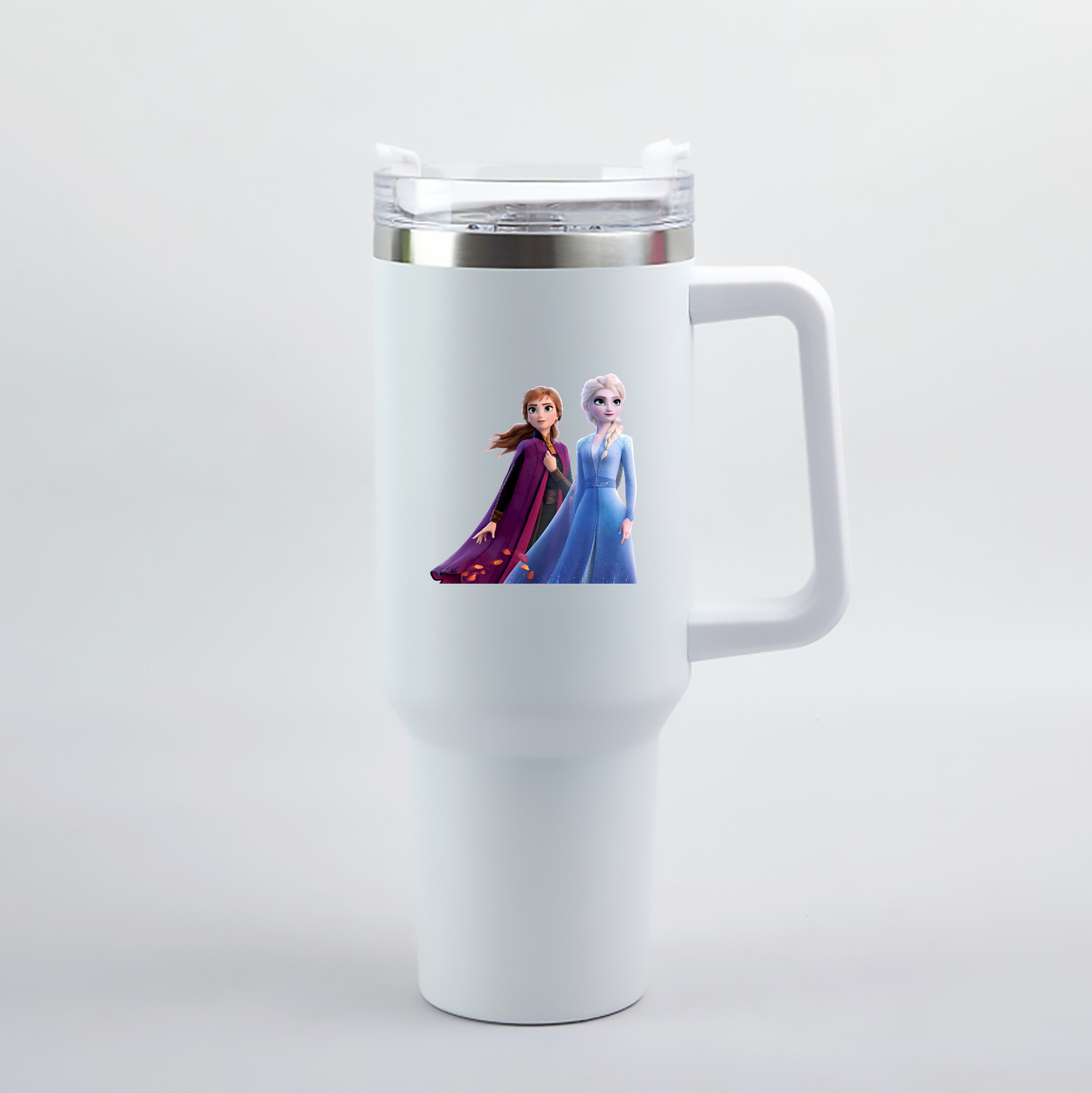 （画像用） アナと雪の女王 アンナ エルサ Frozen Anna Elsa 1200mL車用タンブラー（カラープリント）