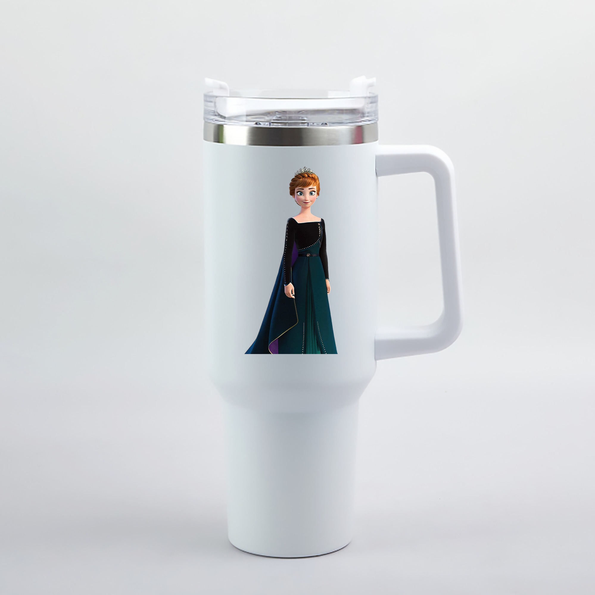 （画像用） アナと雪の女王 アンナ エルサ Frozen Anna Elsa 1200mL車用タンブラー（カラープリント）