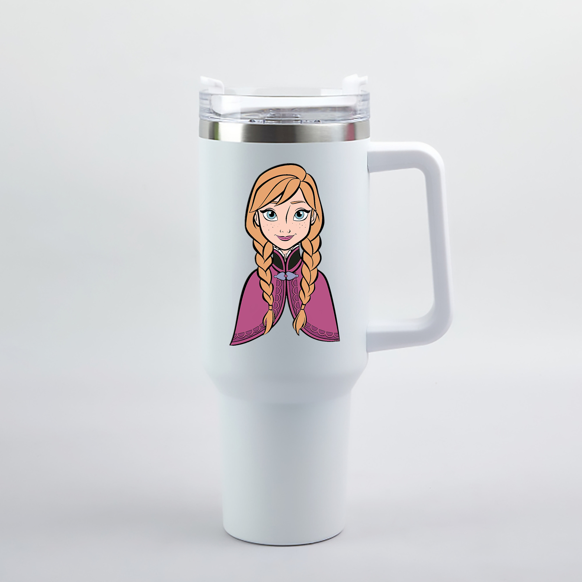 （画像用） アナと雪の女王 アンナ エルサ Frozen Anna Elsa 1200mL車用タンブラー（カラープリント）