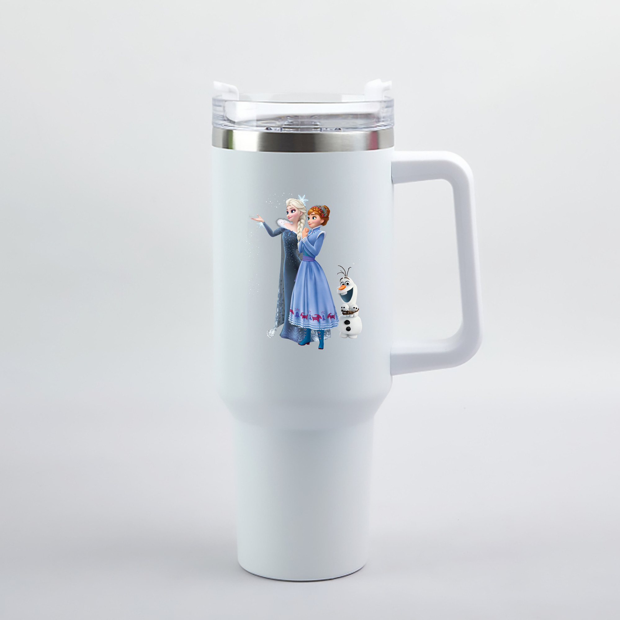 （画像用） アナと雪の女王 アンナ エルサ Frozen Anna Elsa 1200mL車用タンブラー（カラープリント）