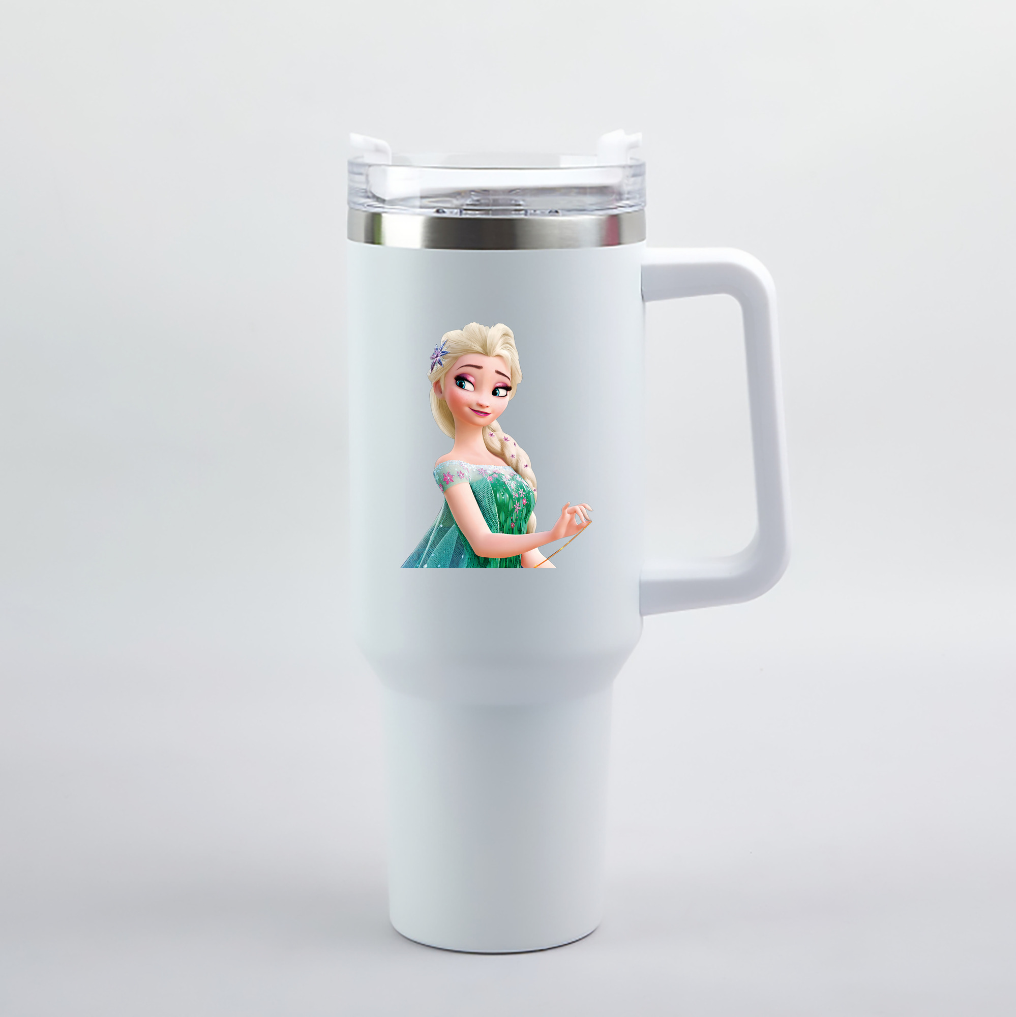 （画像用） アナと雪の女王 アンナ エルサ Frozen Anna Elsa 1200mL車用タンブラー（カラープリント）