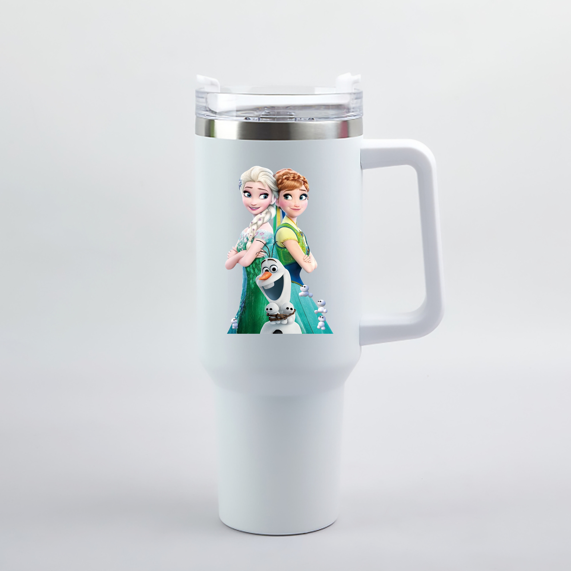 （画像用） アナと雪の女王 アンナ エルサ Frozen Anna Elsa 1200mL車用タンブラー（カラープリント）