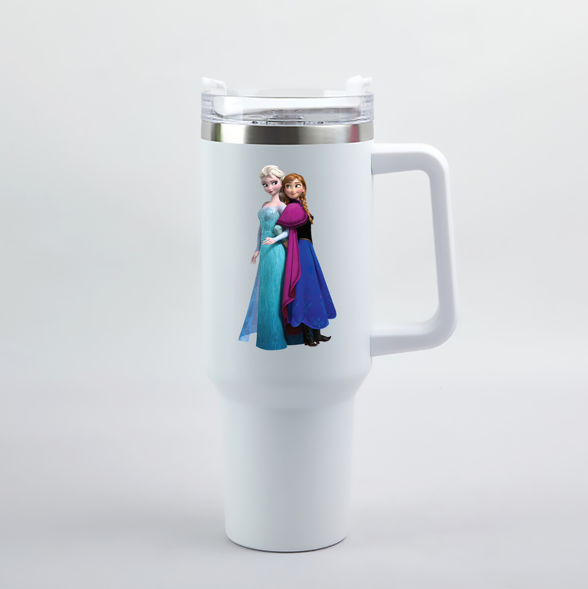 （画像用） アナと雪の女王 アンナ エルサ Frozen Anna Elsa 1200mL車用タンブラー（カラープリント）