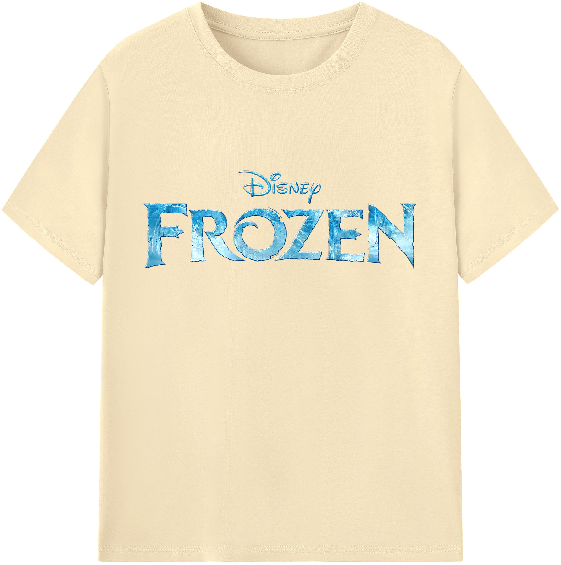 （画像用） アナと雪の女王 アンナ エルサ Frozen Anna Elsa 綿100％半袖Tシャツ（フロントプリント）