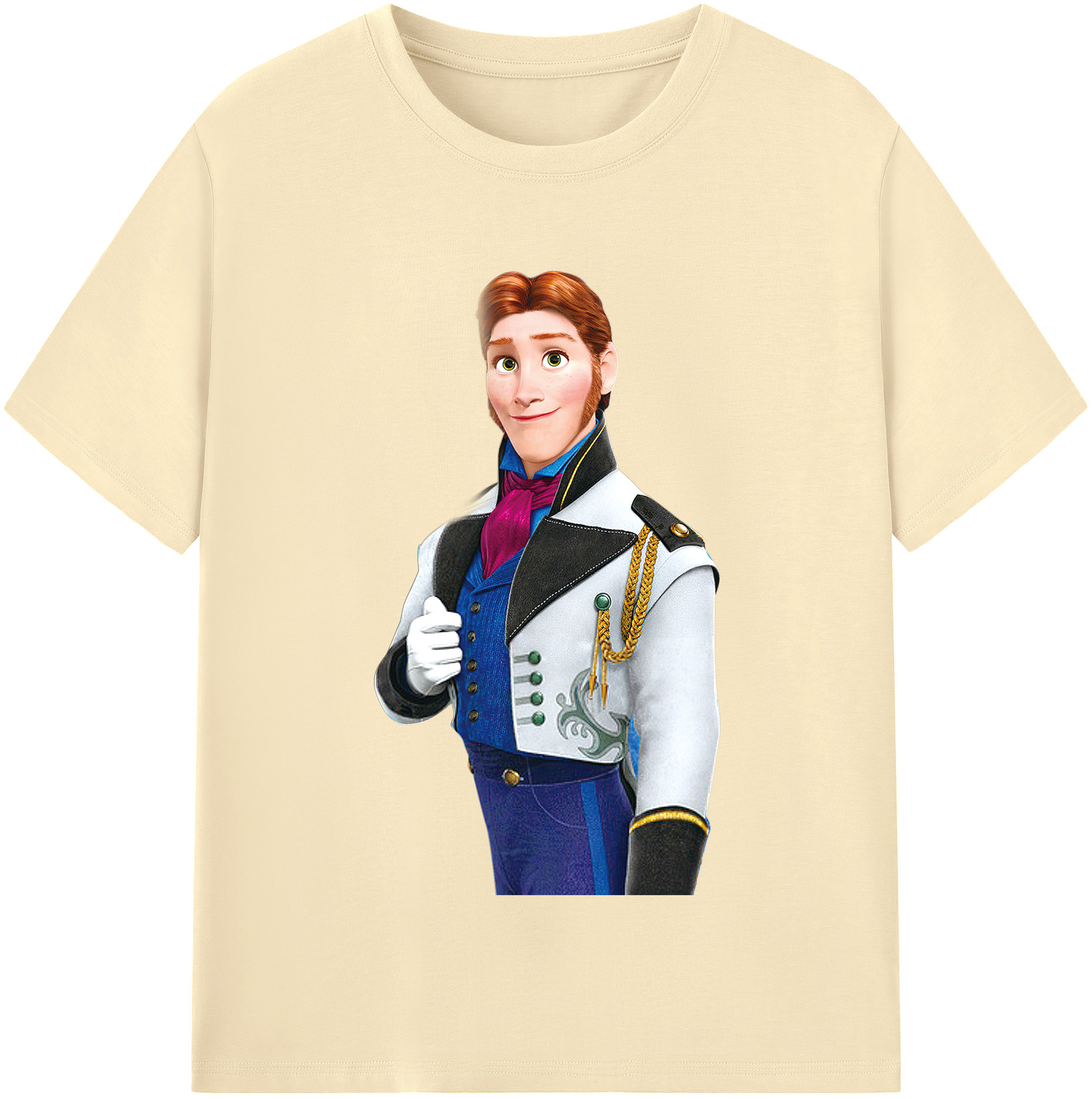 （画像用） アナと雪の女王 アンナ エルサ Frozen Anna Elsa 綿100％半袖Tシャツ（フロントプリント）