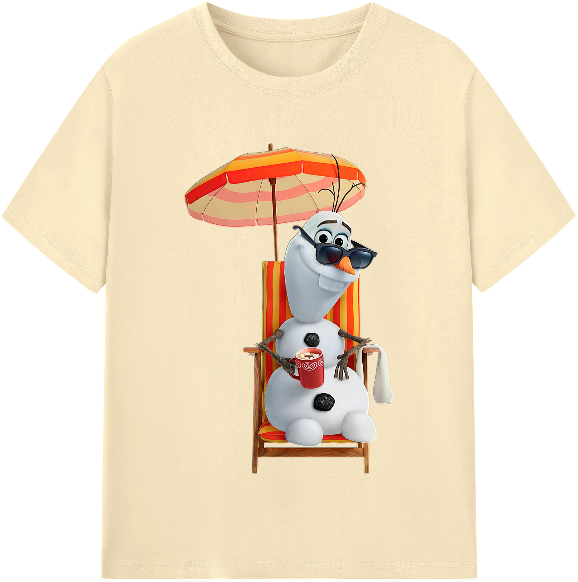 （画像用） アナと雪の女王 アンナ エルサ Frozen Anna Elsa 綿100％半袖Tシャツ（フロントプリント）