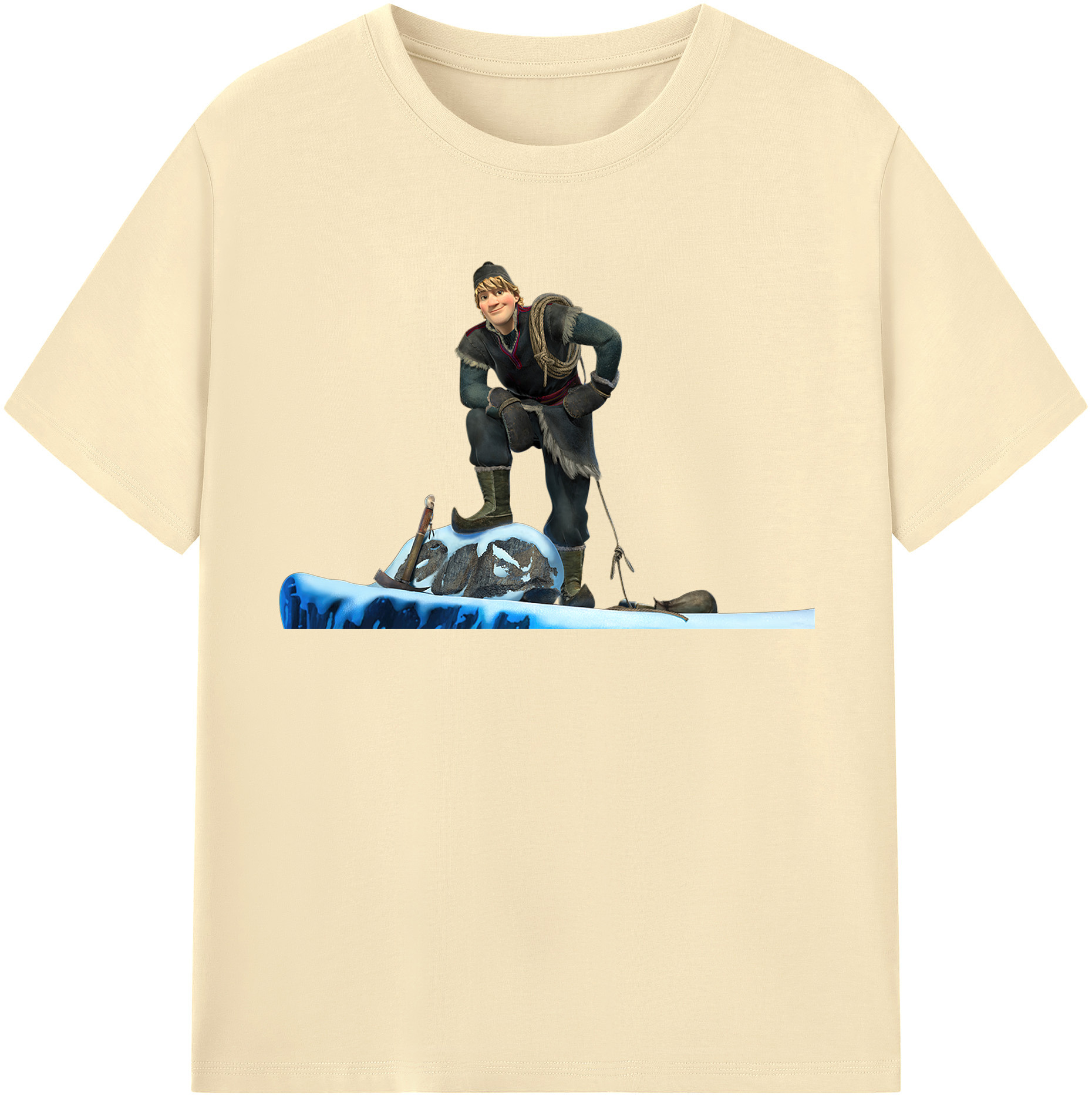 （画像用） アナと雪の女王 アンナ エルサ Frozen Anna Elsa 綿100％半袖Tシャツ（フロントプリント）