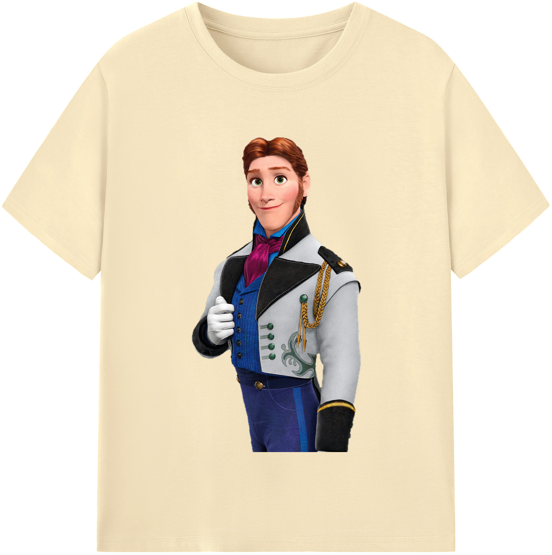 （画像用） アナと雪の女王 アンナ エルサ Frozen Anna Elsa 綿100％半袖Tシャツ（フロントプリント）