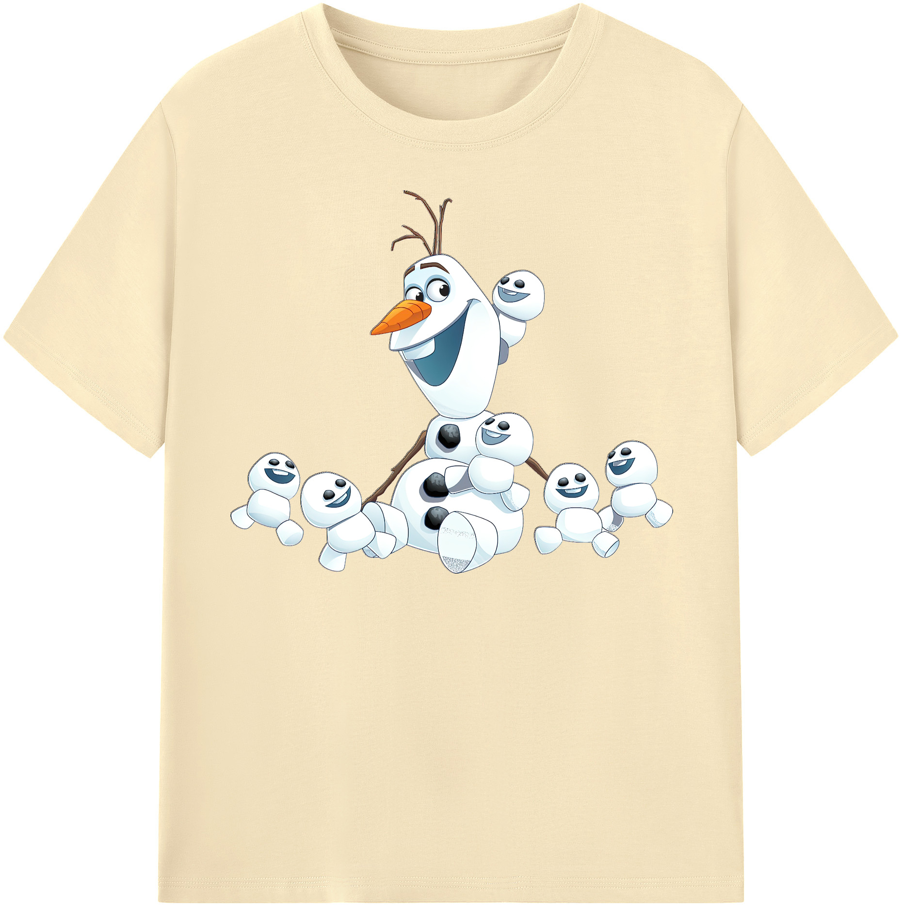 （画像用） アナと雪の女王 アンナ エルサ Frozen Anna Elsa 綿100％半袖Tシャツ（フロントプリント）