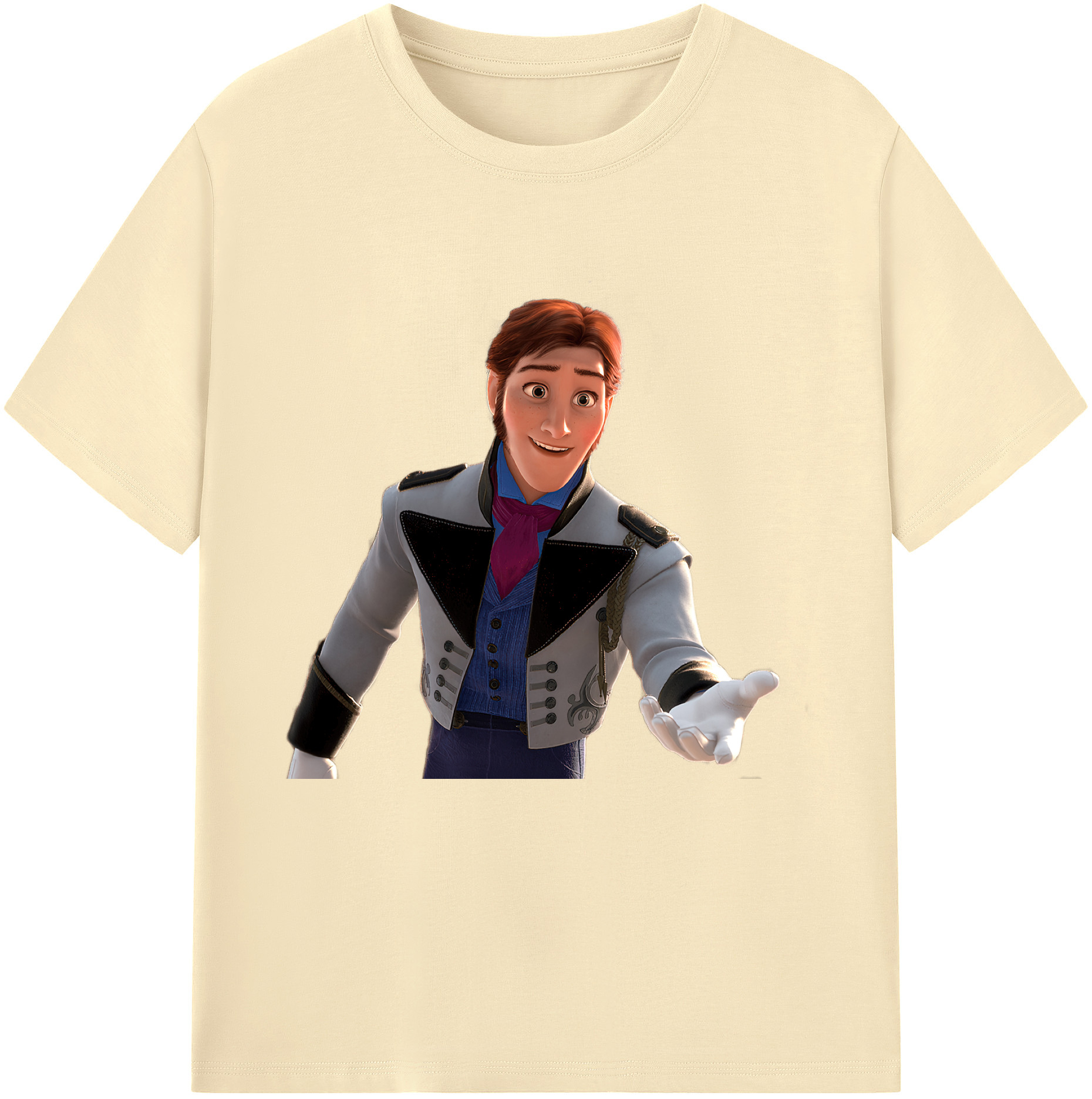 （画像用） アナと雪の女王 アンナ エルサ Frozen Anna Elsa 綿100％半袖Tシャツ（フロントプリント）