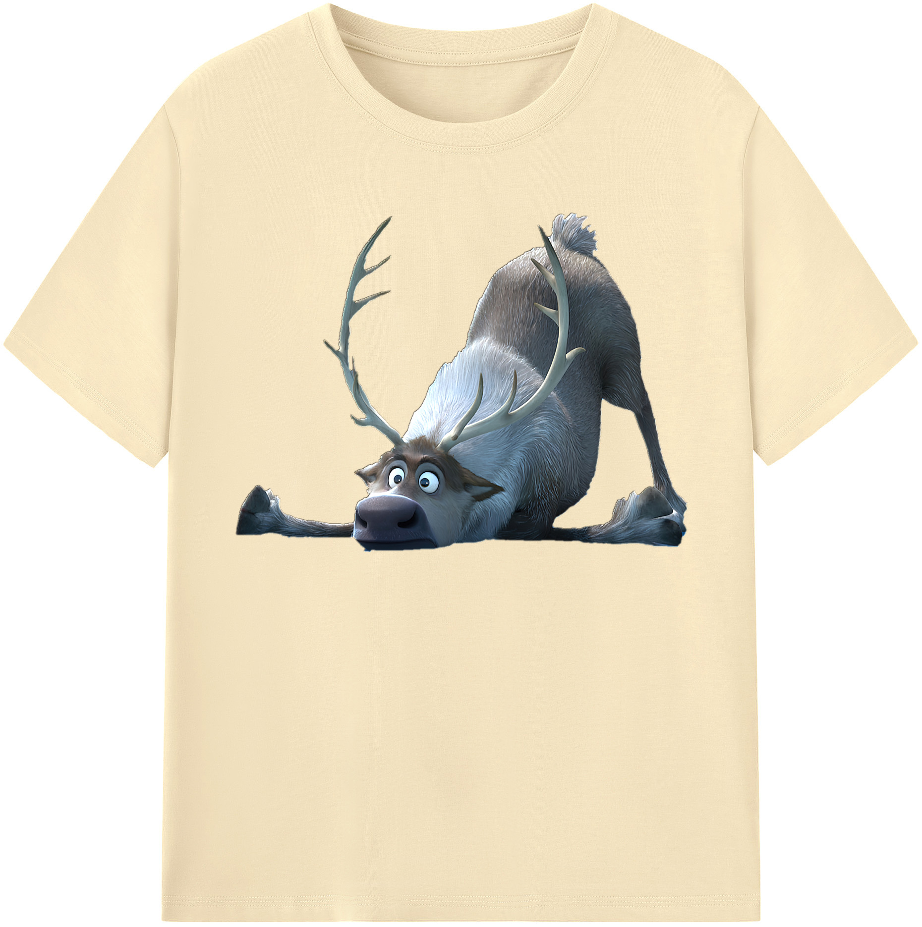 （画像用） アナと雪の女王 アンナ エルサ Frozen Anna Elsa 綿100％半袖Tシャツ（フロントプリント）