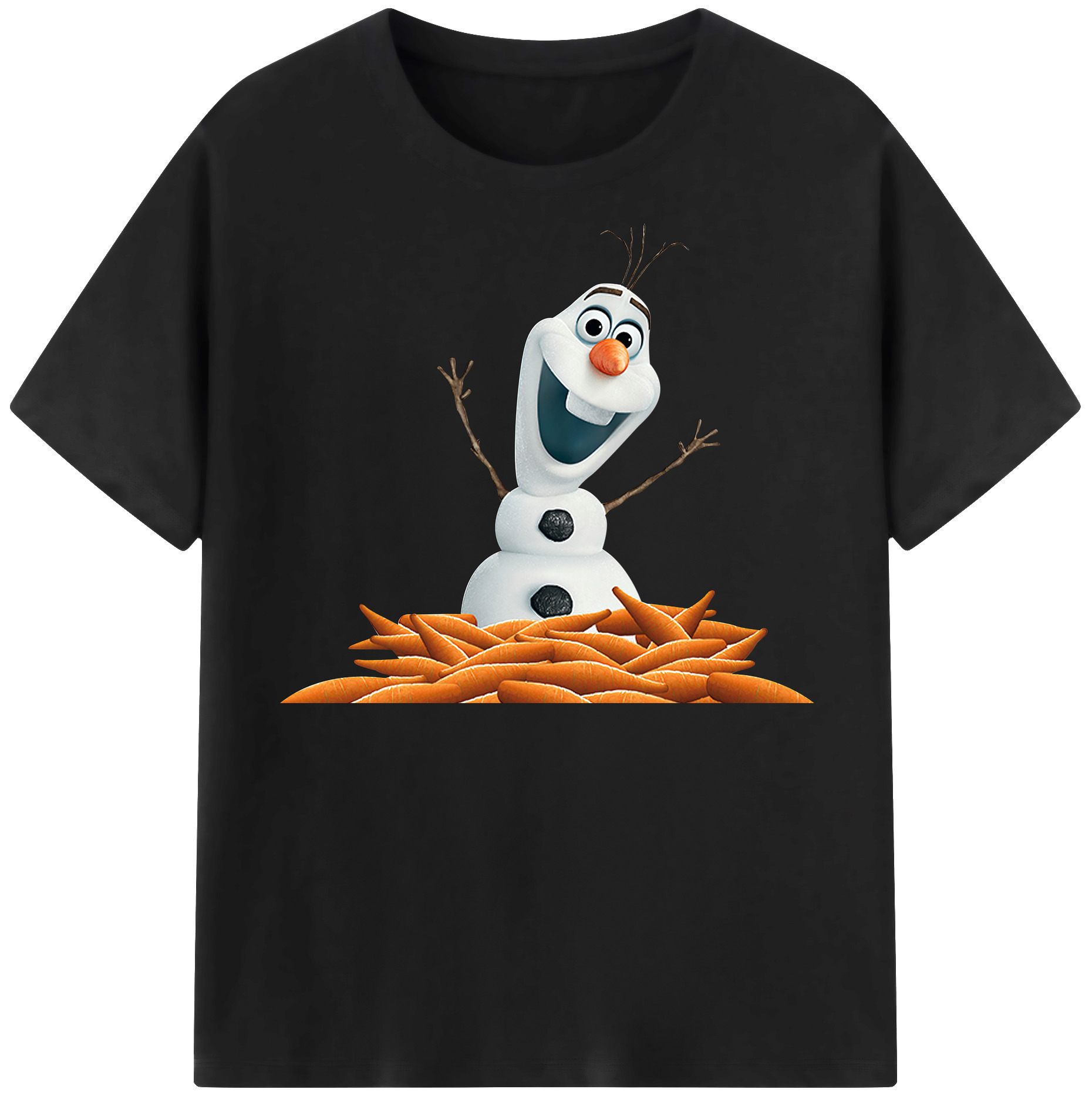（画像用） アナと雪の女王 アンナ エルサ Frozen Anna Elsa 綿100％半袖Tシャツ（フロントプリント）