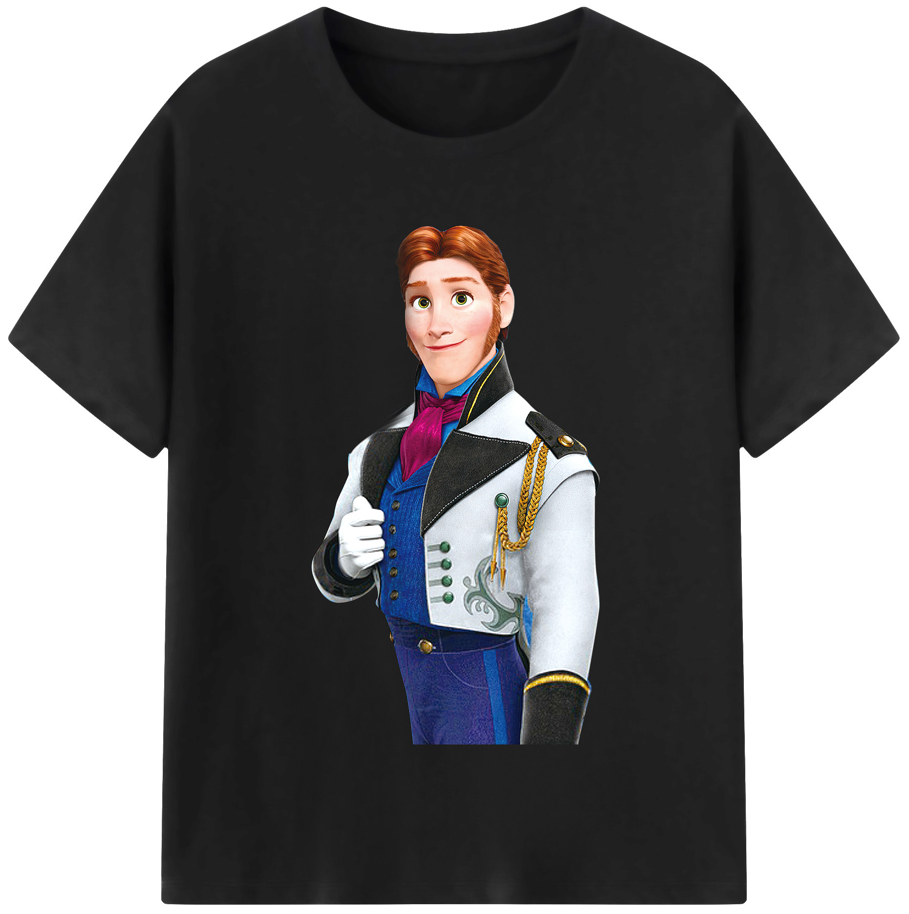 （画像用） アナと雪の女王 アンナ エルサ Frozen Anna Elsa 綿100％半袖Tシャツ（フロントプリント）
