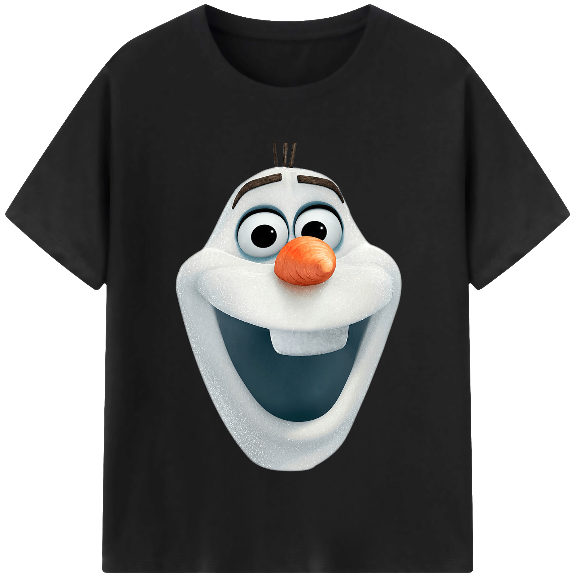 （画像用） アナと雪の女王 アンナ エルサ Frozen Anna Elsa 綿100％半袖Tシャツ（フロントプリント）