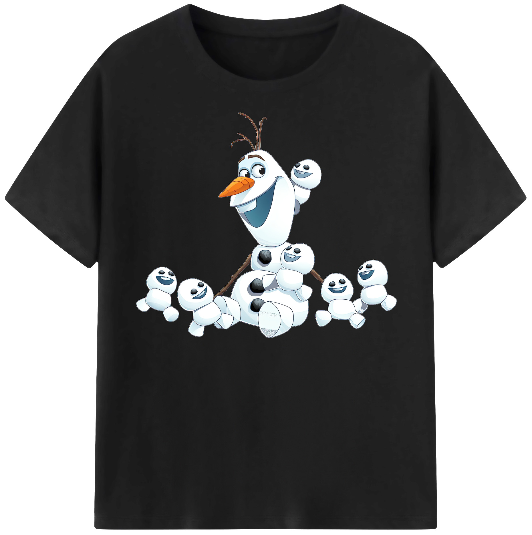 （画像用） アナと雪の女王 アンナ エルサ Frozen Anna Elsa 綿100％半袖Tシャツ（フロントプリント）