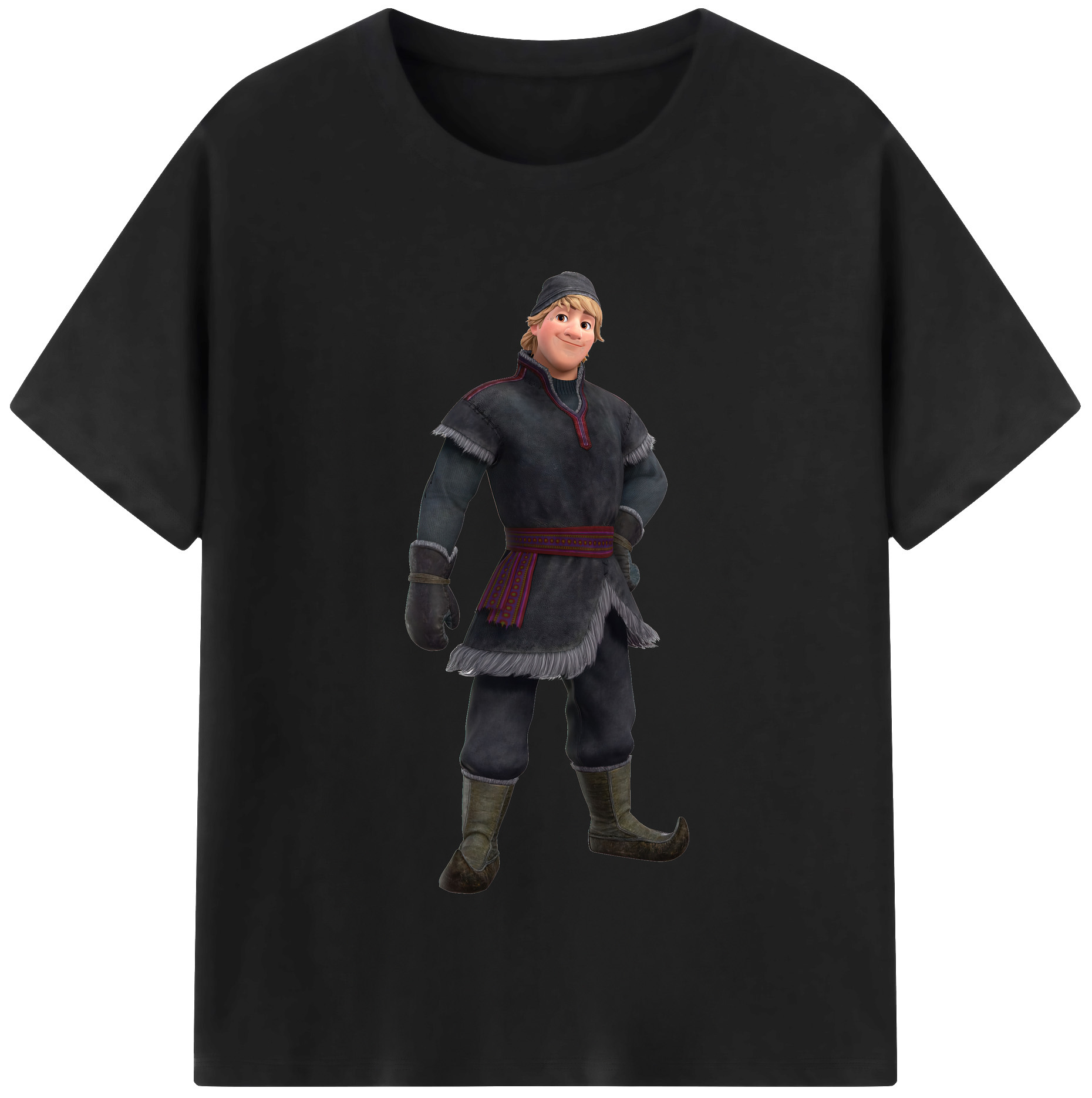 （画像用） アナと雪の女王 アンナ エルサ Frozen Anna Elsa 綿100％半袖Tシャツ（フロントプリント）