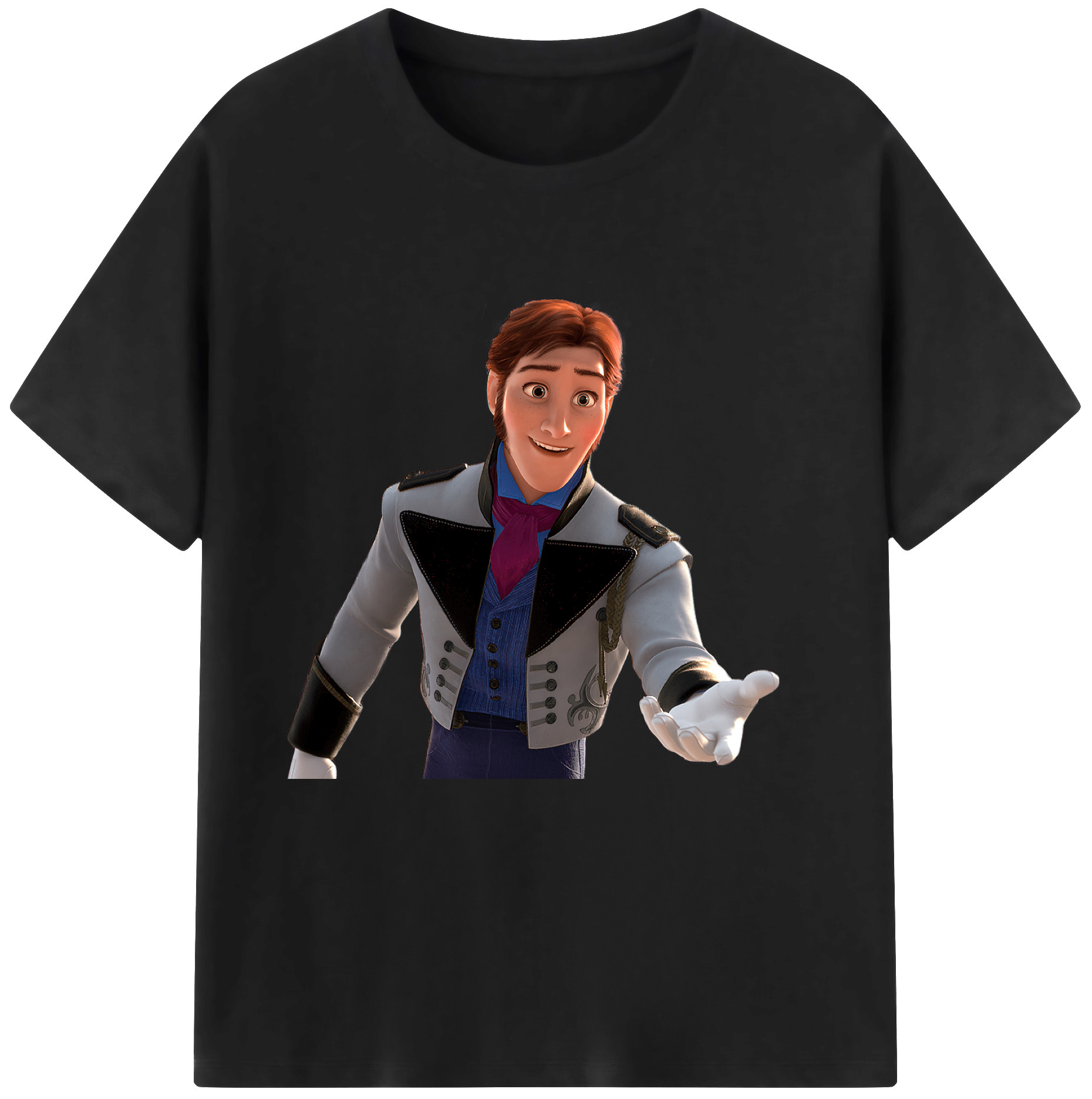 （画像用） アナと雪の女王 アンナ エルサ Frozen Anna Elsa 綿100％半袖Tシャツ（フロントプリント）