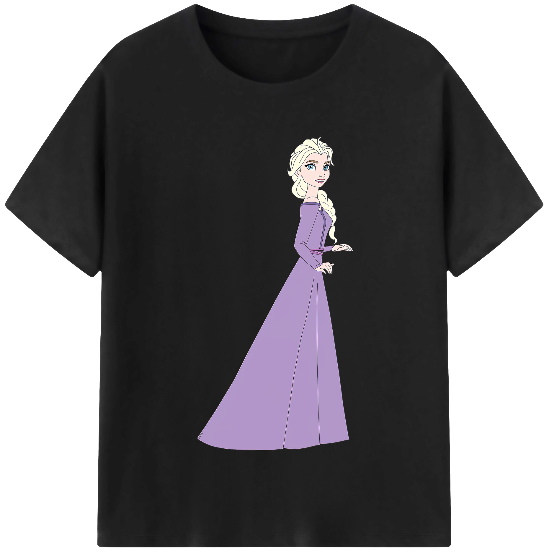 （画像用） アナと雪の女王 アンナ エルサ Frozen Anna Elsa 綿100％半袖Tシャツ（フロントプリント）