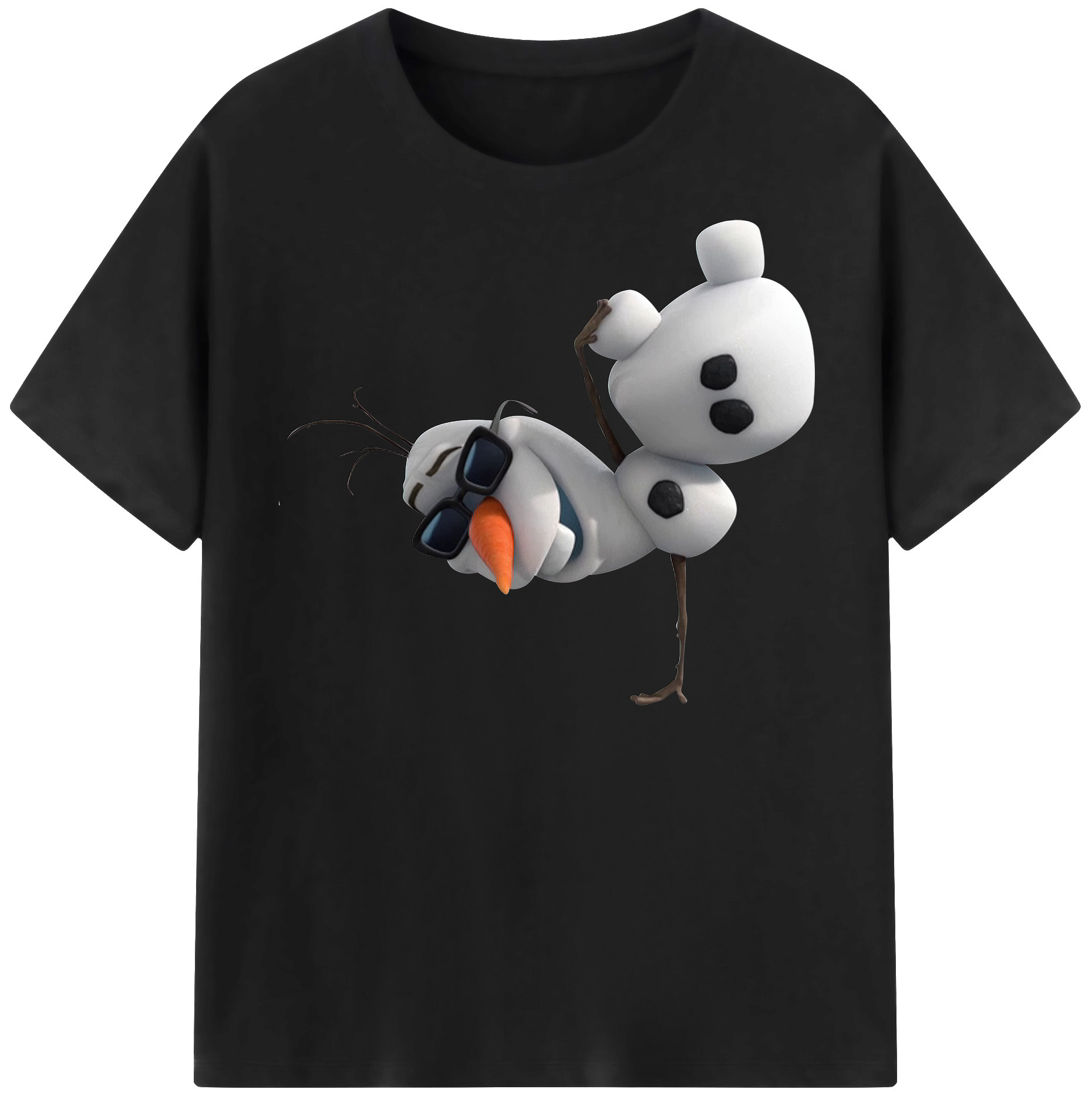 （画像用） アナと雪の女王 アンナ エルサ Frozen Anna Elsa 綿100％半袖Tシャツ（フロントプリント）