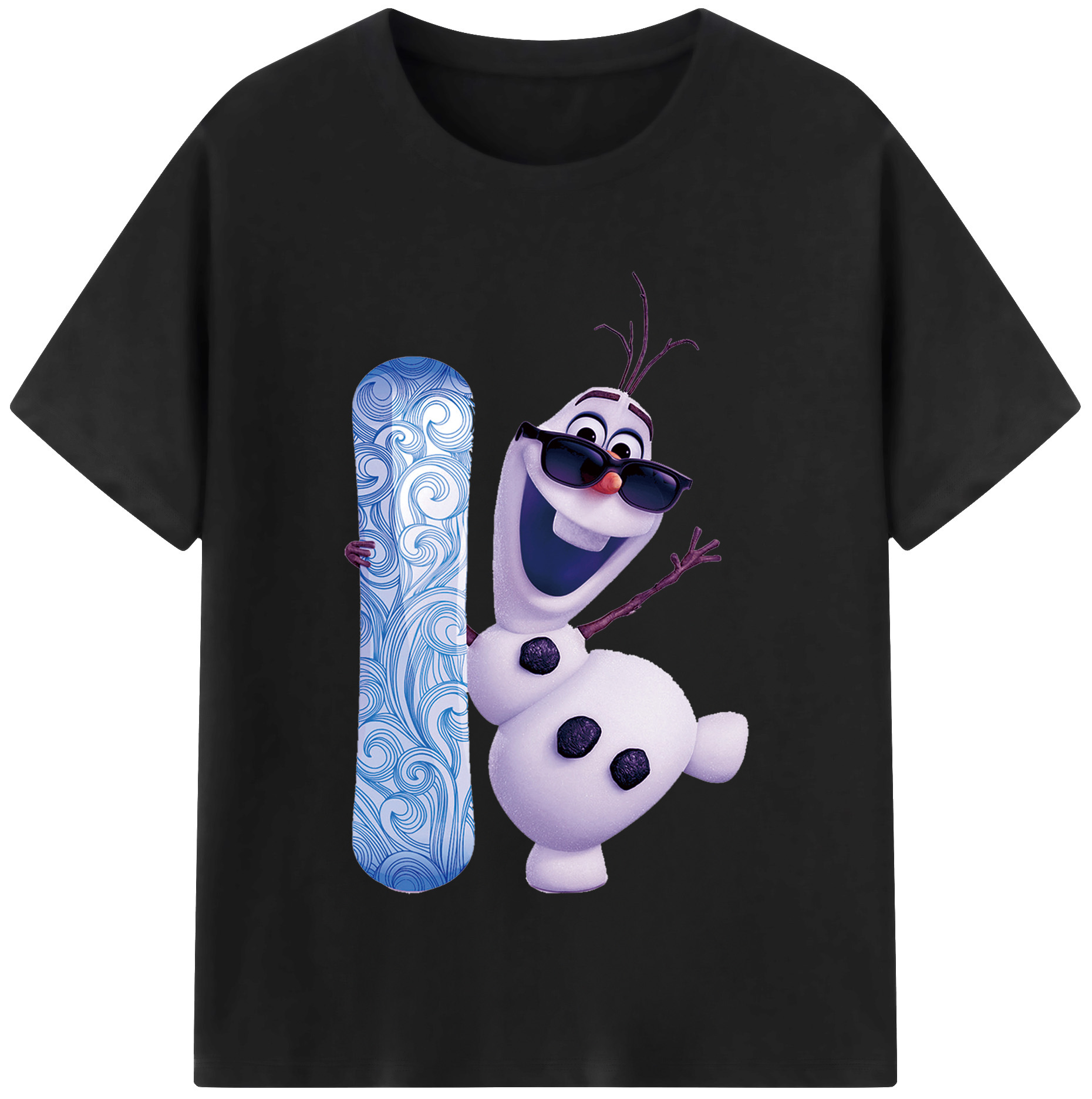 （画像用） アナと雪の女王 アンナ エルサ Frozen Anna Elsa 綿100％半袖Tシャツ（フロントプリント）