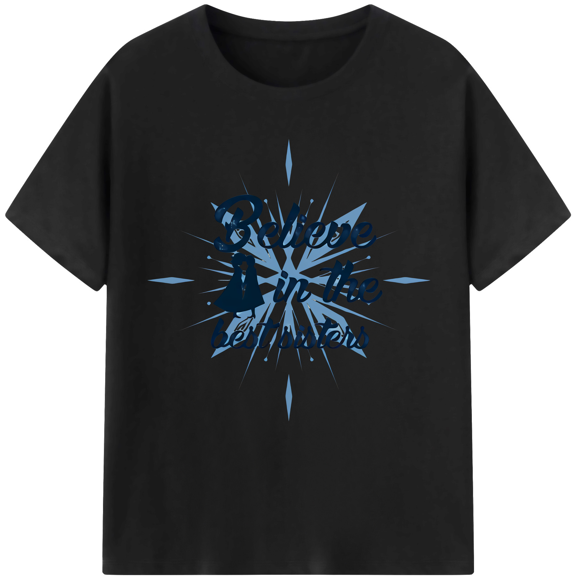 （画像用） アナと雪の女王 アンナ エルサ Frozen Anna Elsa 綿100％半袖Tシャツ（フロントプリント）