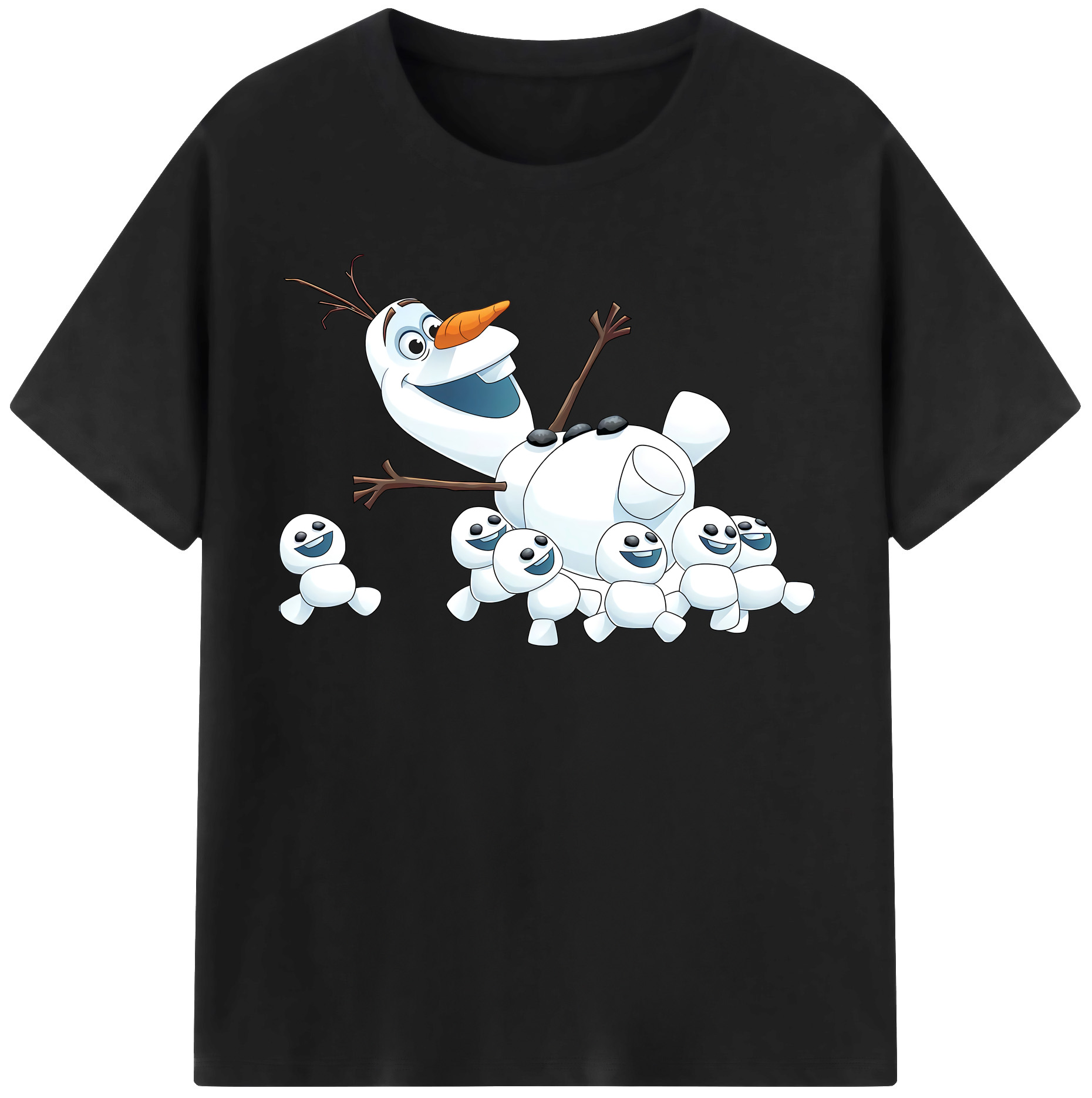 （画像用） アナと雪の女王 アンナ エルサ Frozen Anna Elsa 綿100％半袖Tシャツ（フロントプリント）
