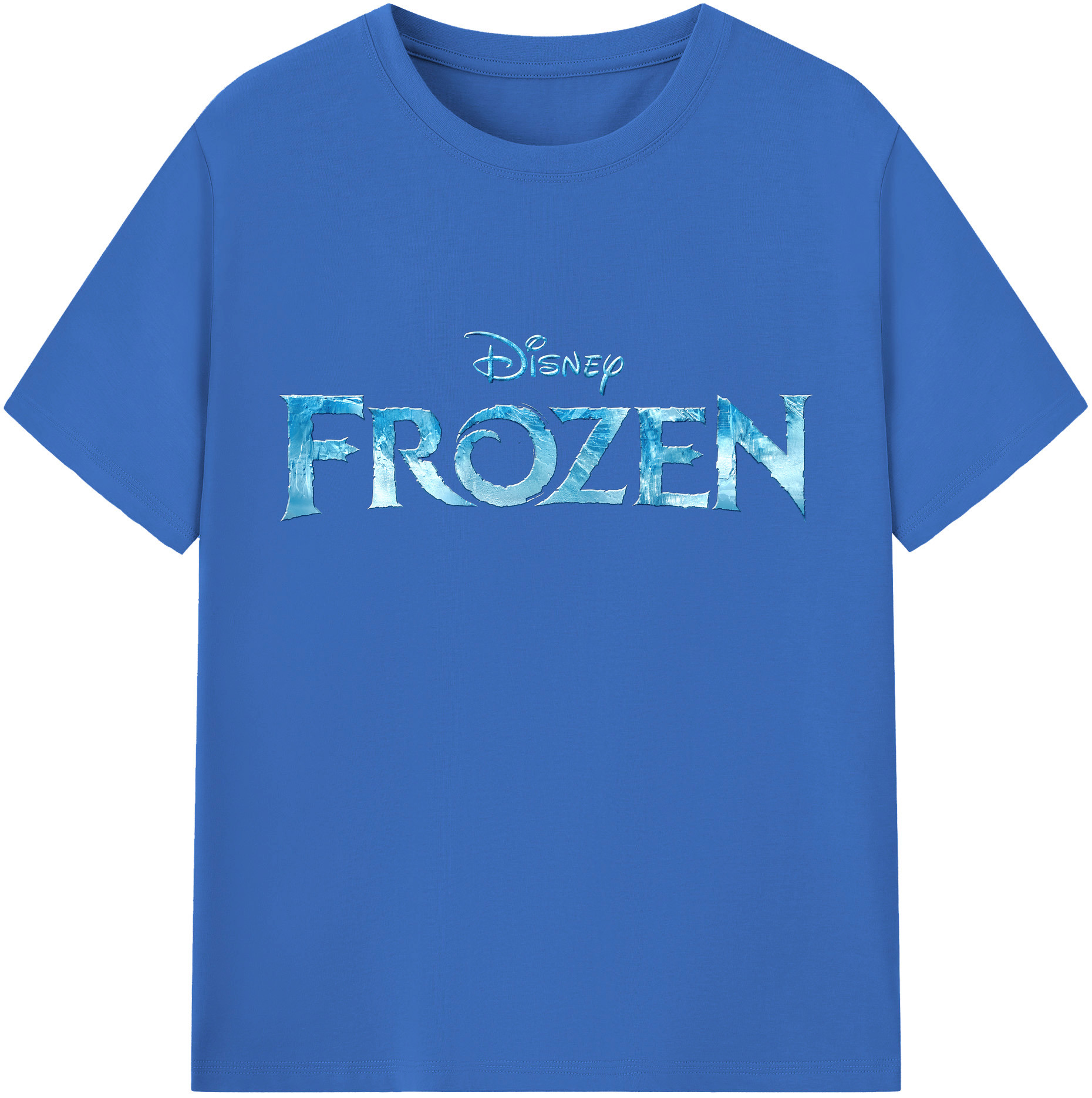 （画像用） アナと雪の女王 アンナ エルサ Frozen Anna Elsa 綿100％半袖Tシャツ（フロントプリント）