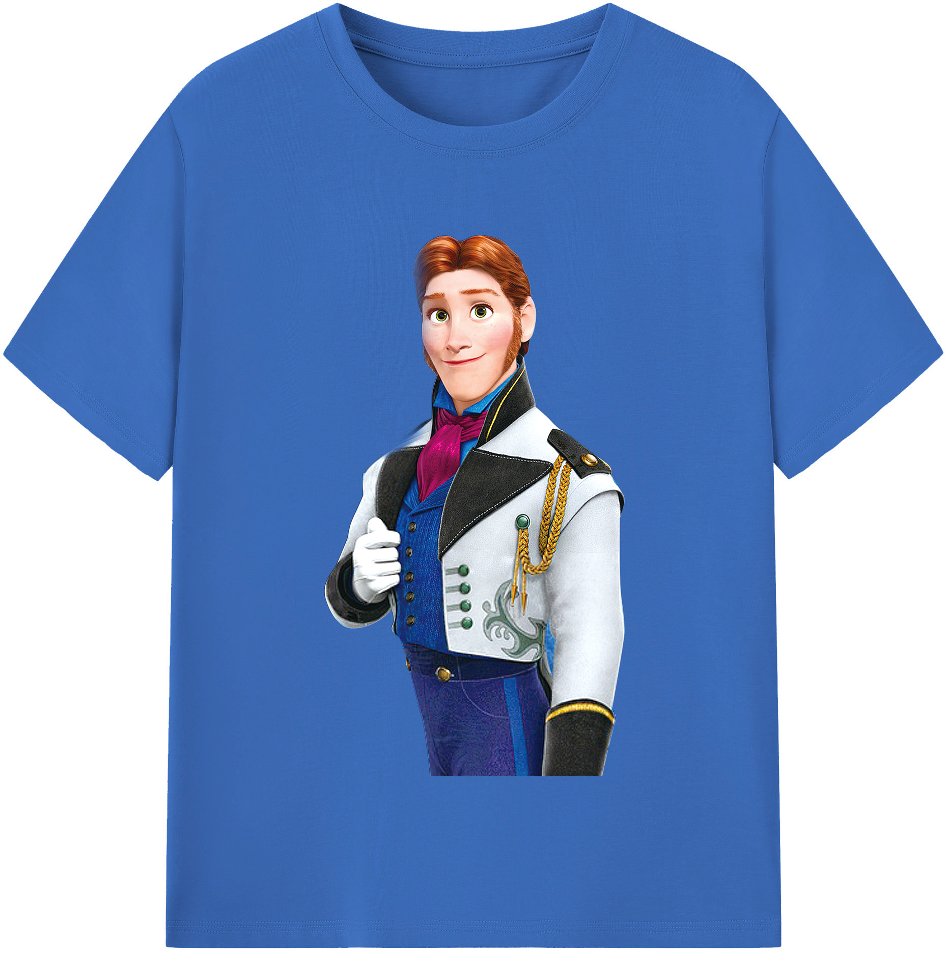 （画像用） アナと雪の女王 アンナ エルサ Frozen Anna Elsa 綿100％半袖Tシャツ（フロントプリント）