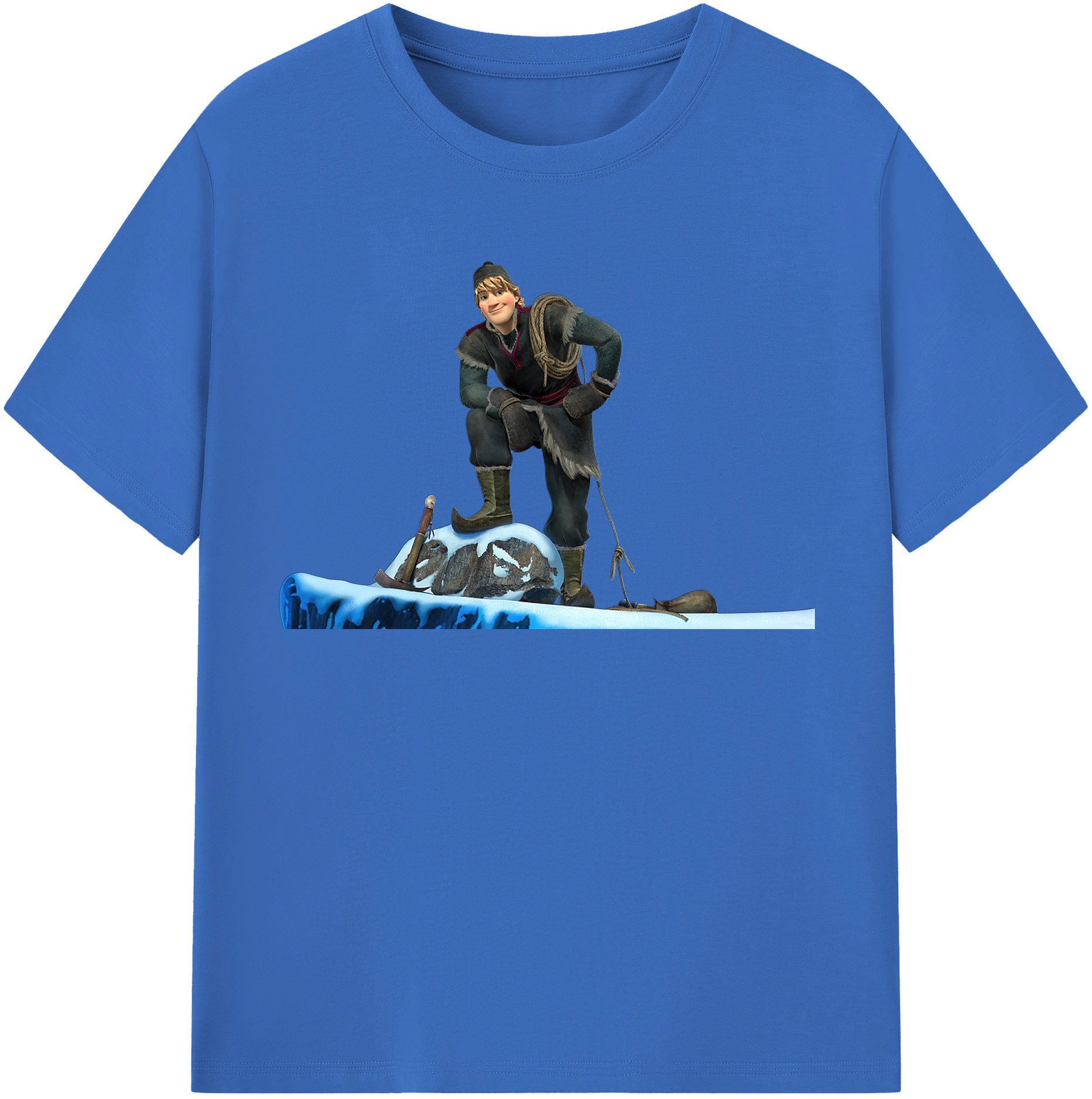 （画像用） アナと雪の女王 アンナ エルサ Frozen Anna Elsa 綿100％半袖Tシャツ（フロントプリント）