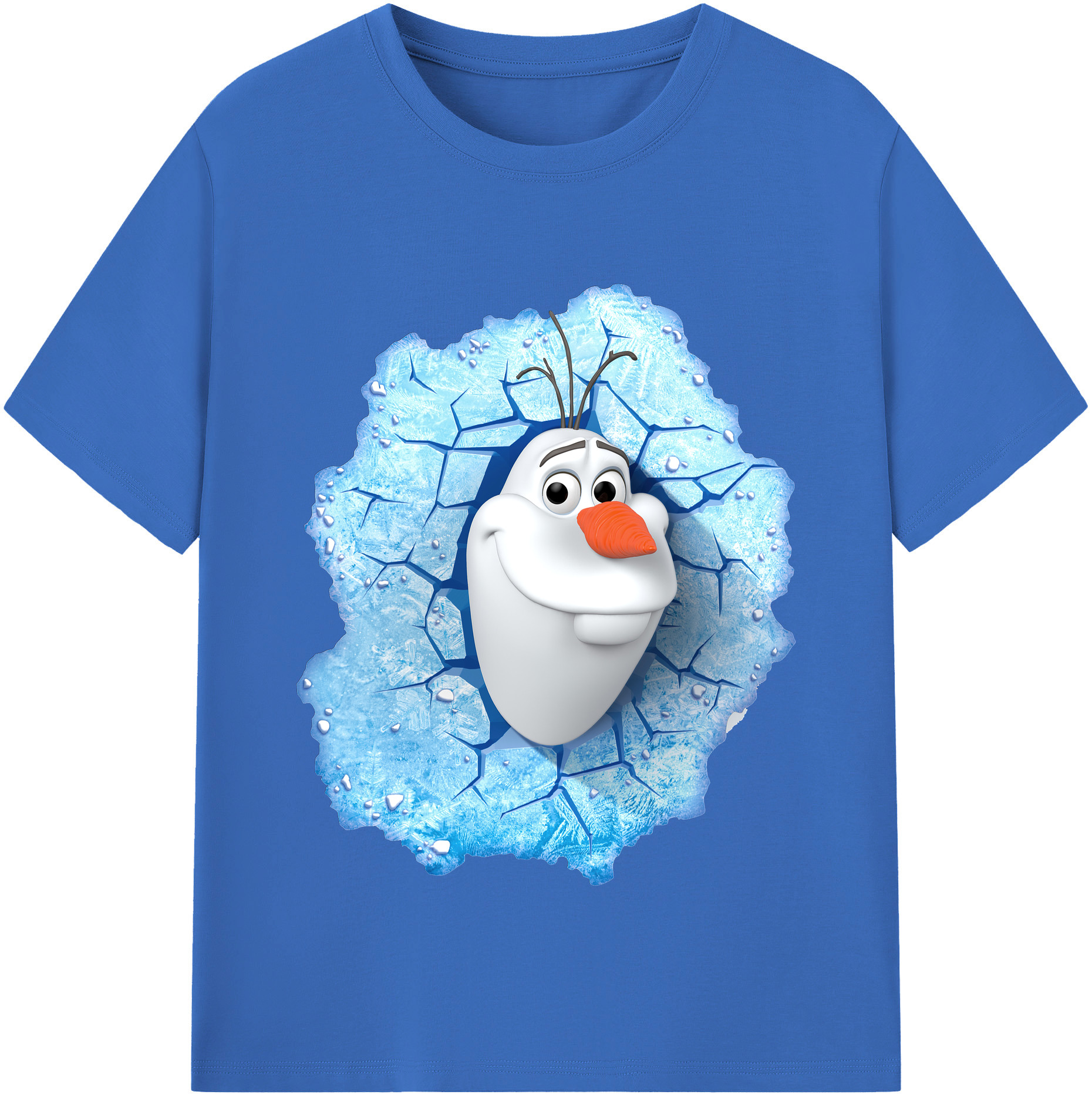 （画像用） アナと雪の女王 アンナ エルサ Frozen Anna Elsa 綿100％半袖Tシャツ（フロントプリント）