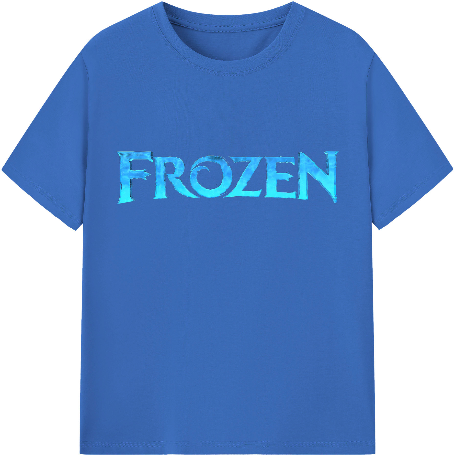 （画像用） アナと雪の女王 アンナ エルサ Frozen Anna Elsa 綿100％半袖Tシャツ（フロントプリント）