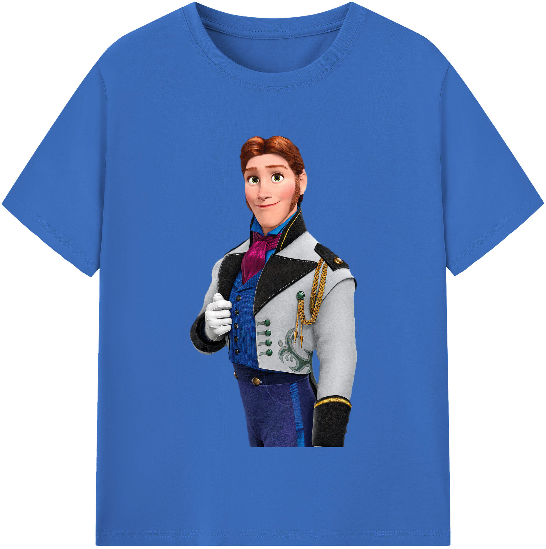（画像用） アナと雪の女王 アンナ エルサ Frozen Anna Elsa 綿100％半袖Tシャツ（フロントプリント）
