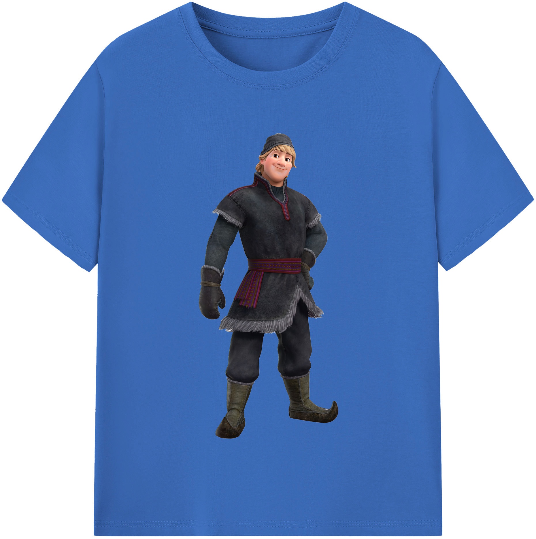 （画像用） アナと雪の女王 アンナ エルサ Frozen Anna Elsa 綿100％半袖Tシャツ（フロントプリント）