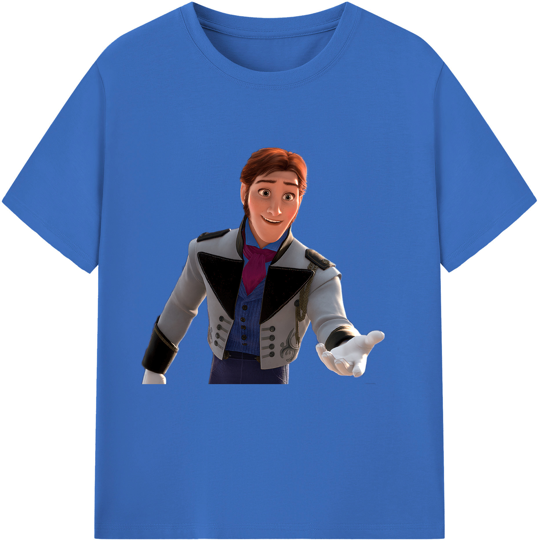 （画像用） アナと雪の女王 アンナ エルサ Frozen Anna Elsa 綿100％半袖Tシャツ（フロントプリント）
