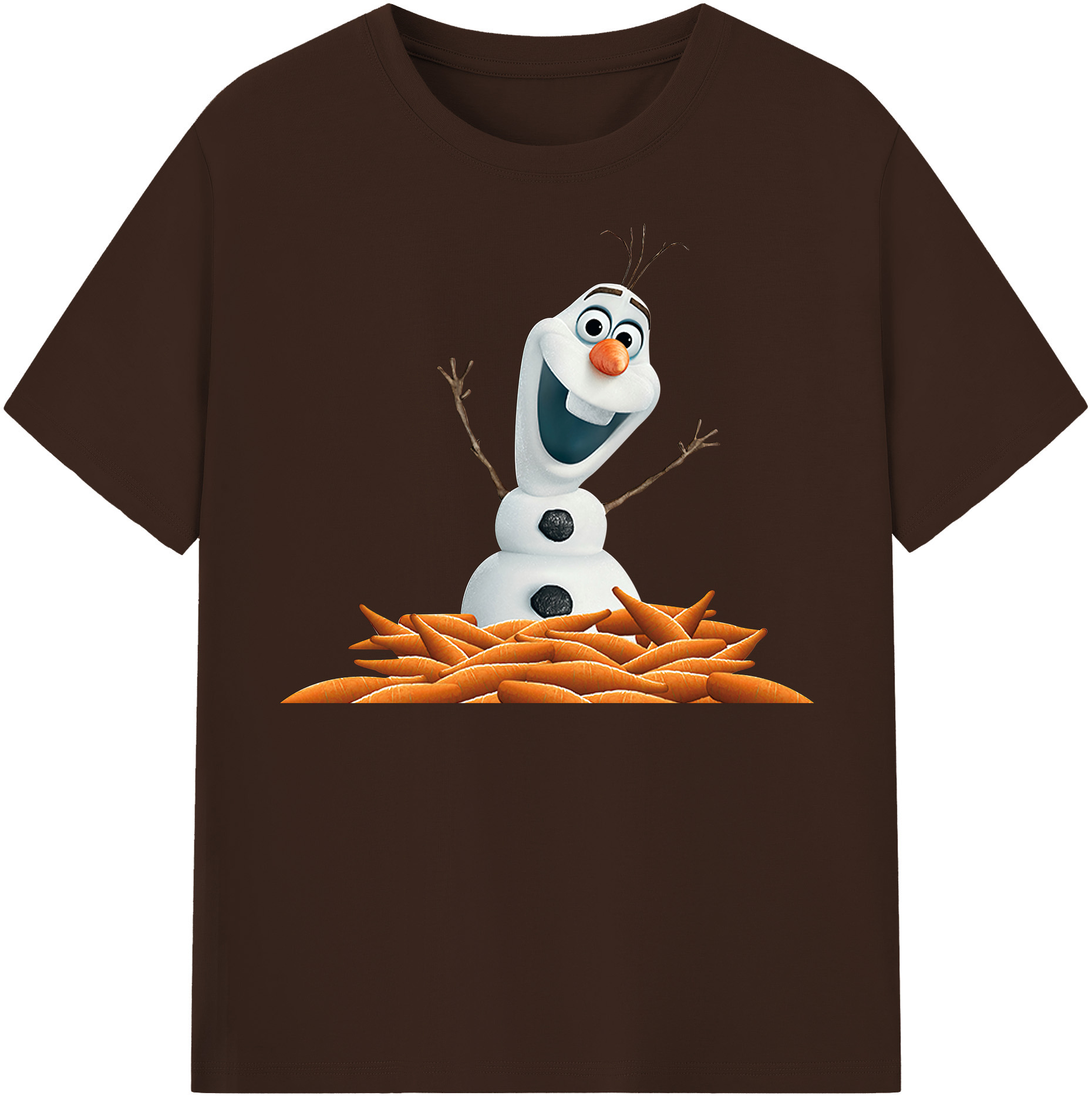 （画像用） アナと雪の女王 アンナ エルサ Frozen Anna Elsa 綿100％半袖Tシャツ（フロントプリント）