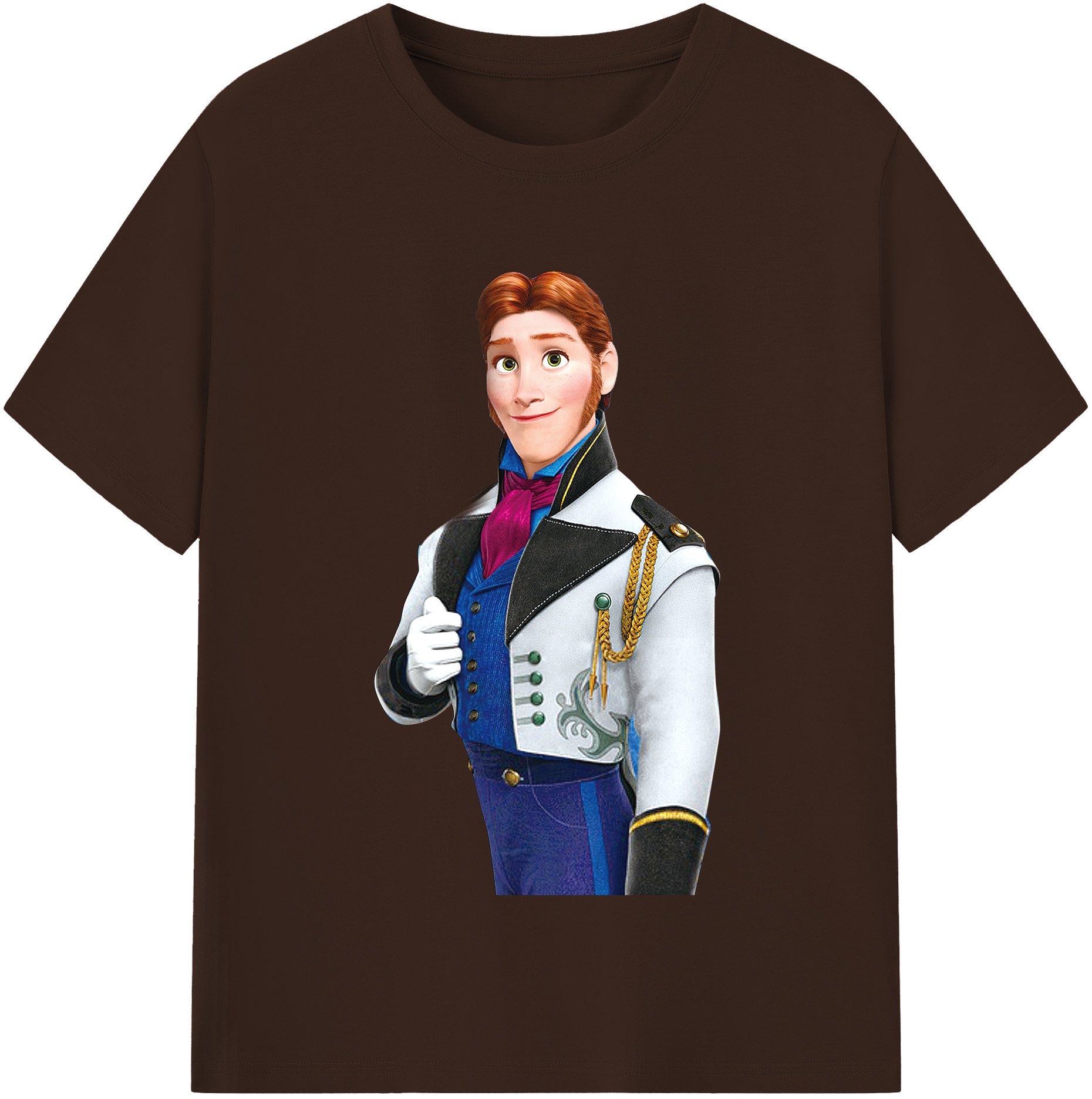 （画像用） アナと雪の女王 アンナ エルサ Frozen Anna Elsa 綿100％半袖Tシャツ（フロントプリント）
