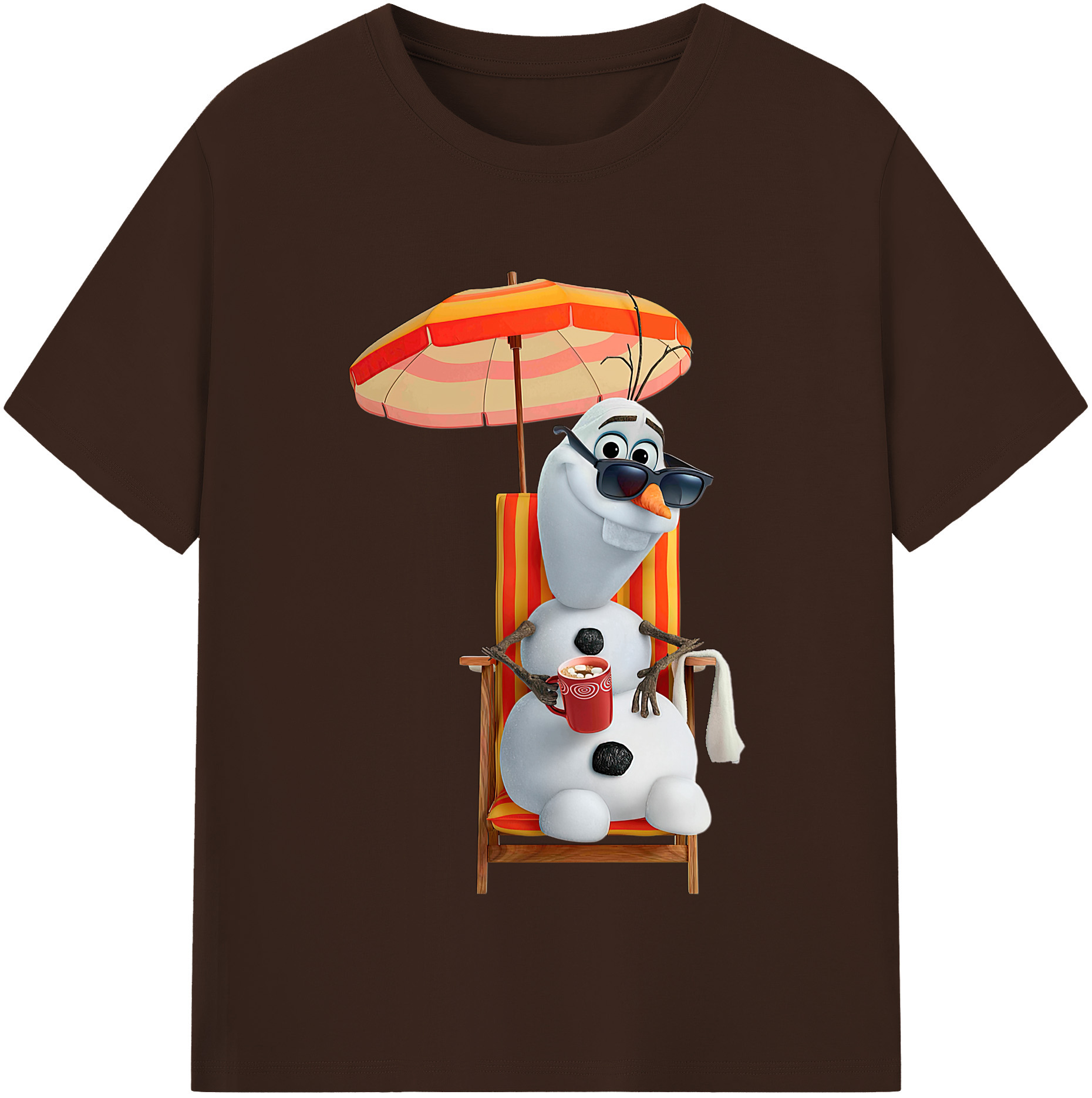 （画像用） アナと雪の女王 アンナ エルサ Frozen Anna Elsa 綿100％半袖Tシャツ（フロントプリント）